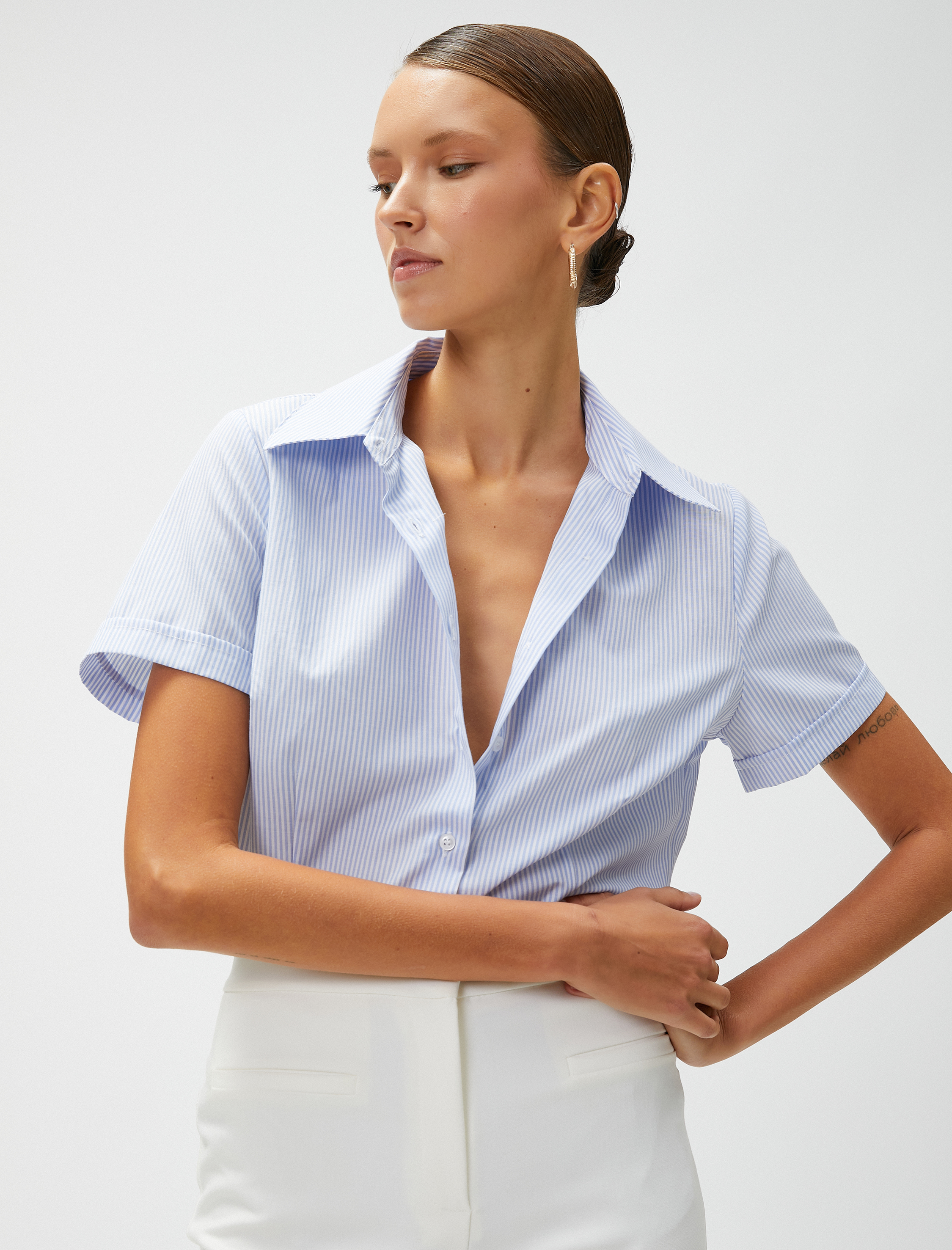   Basic Gömlek Kısa Kollu