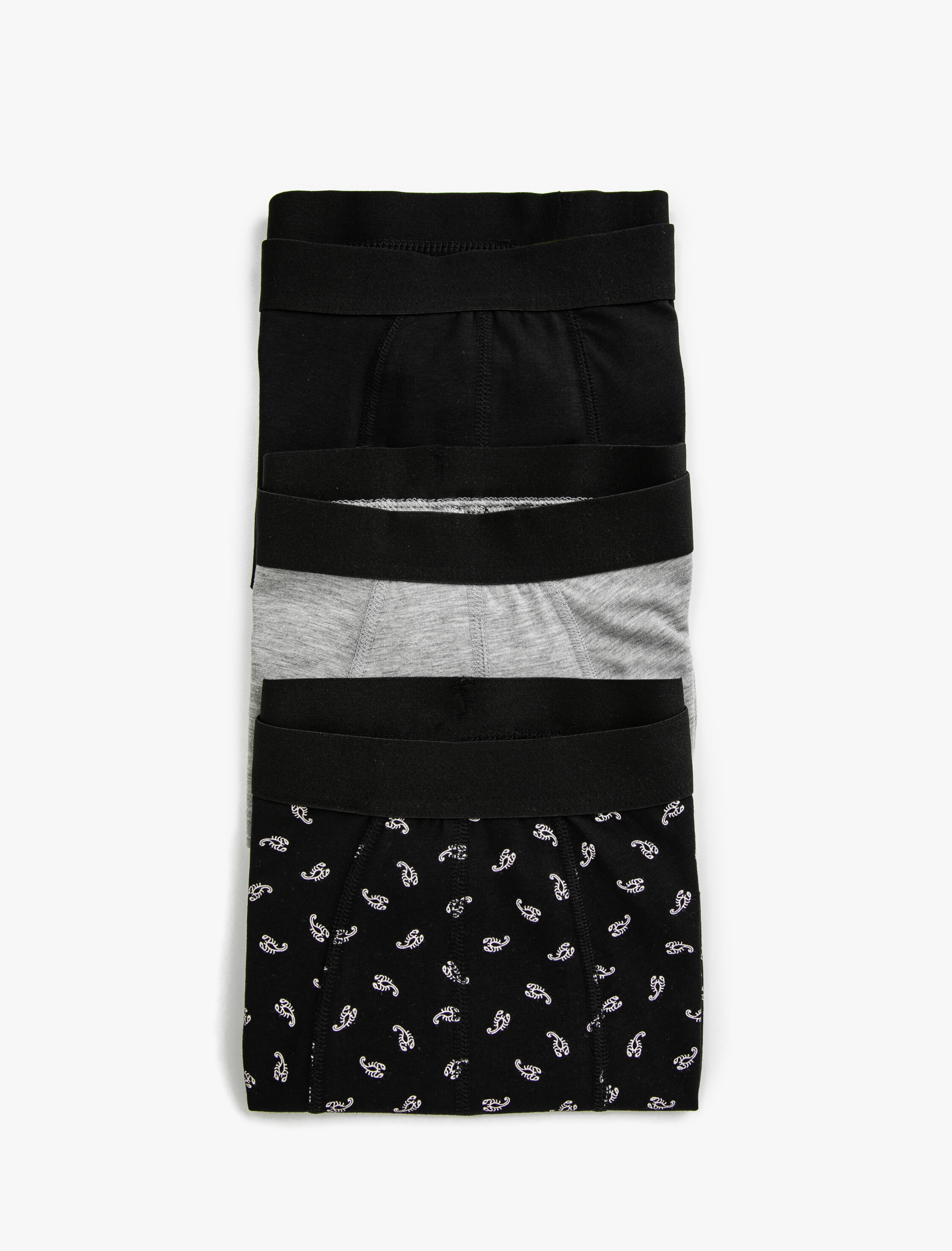 Pamuklu 3'lü Set Basic Boxer