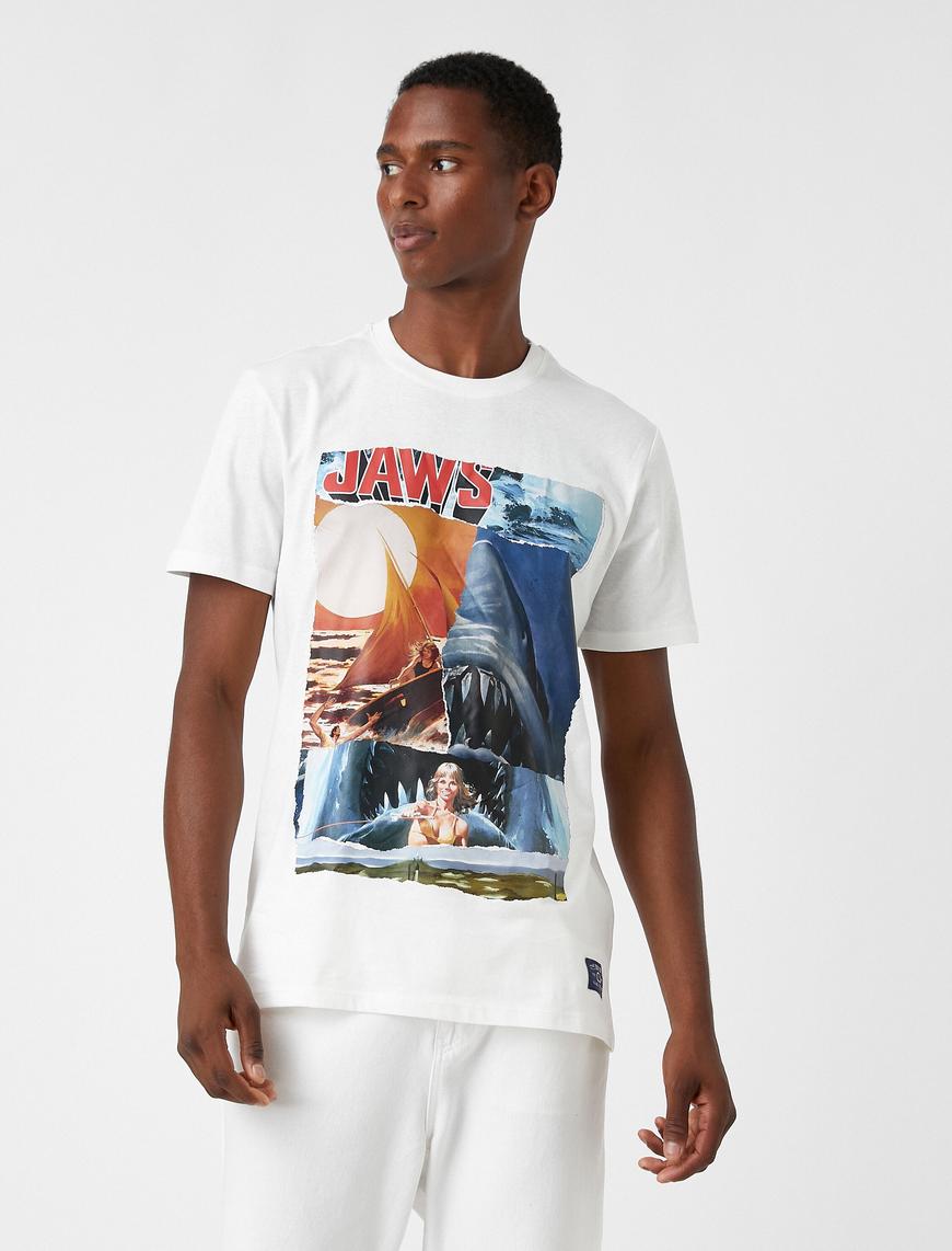   Jaws Tişört Lisanslı Baskılı