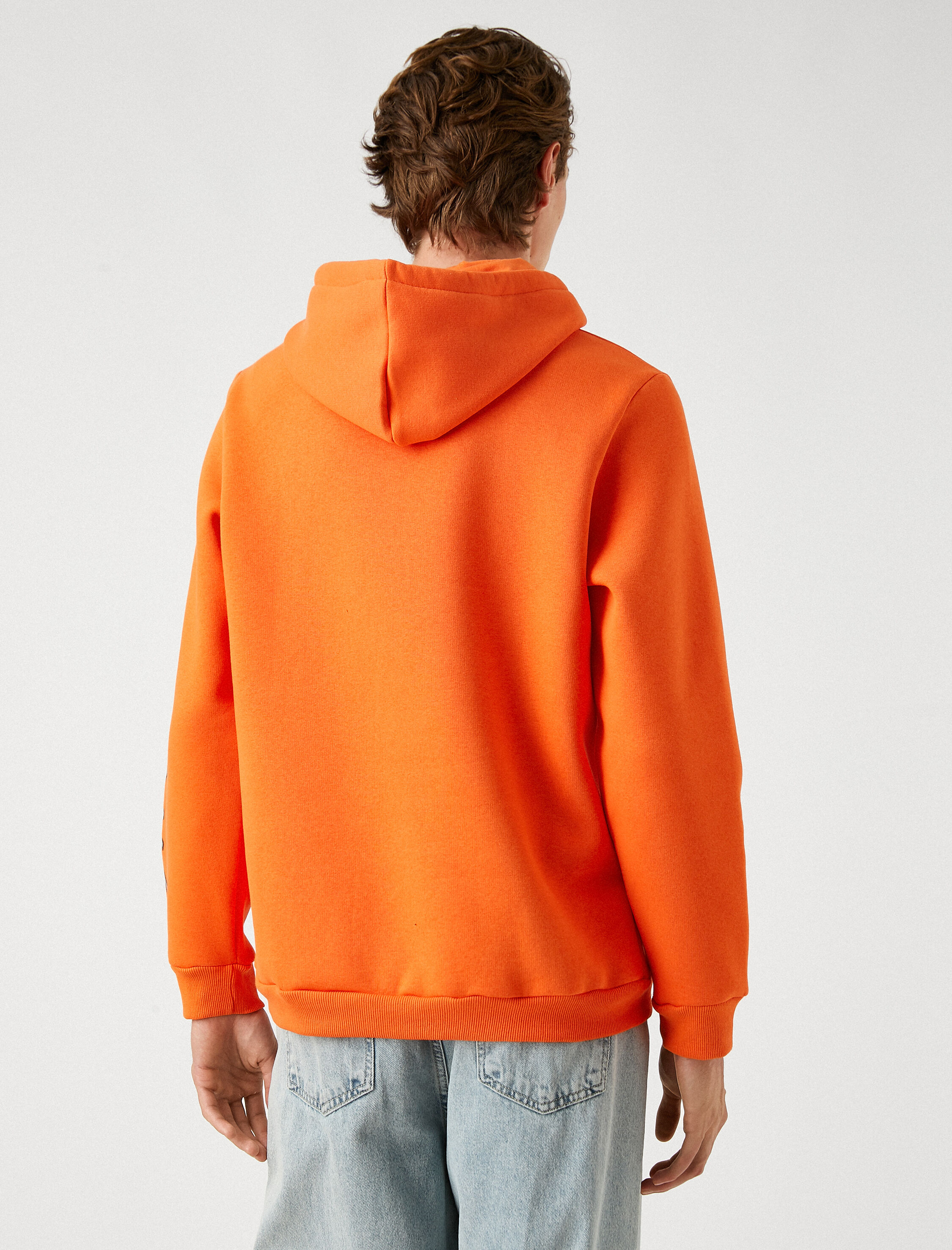   Anime Baskılı Kapşonlu Sweatshirt Şardonlu