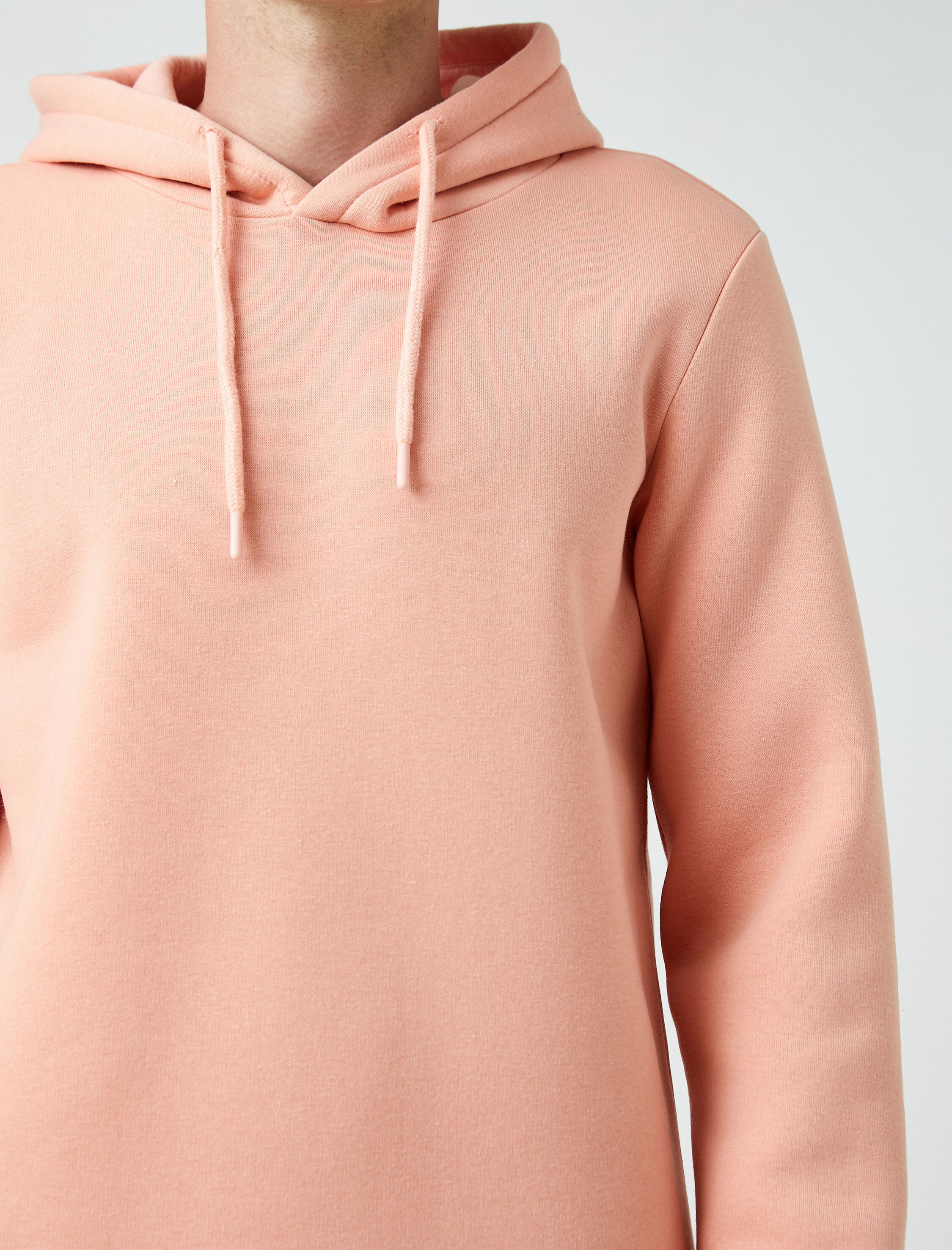   Basic Şardonlu Kapşonlu Sweatshirt