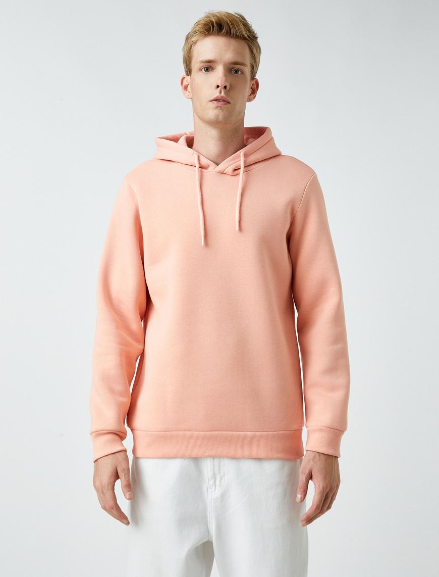   Basic Kapşonlu Sweatshirt