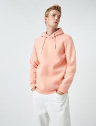 Basic Kapşonlu Sweatshirt