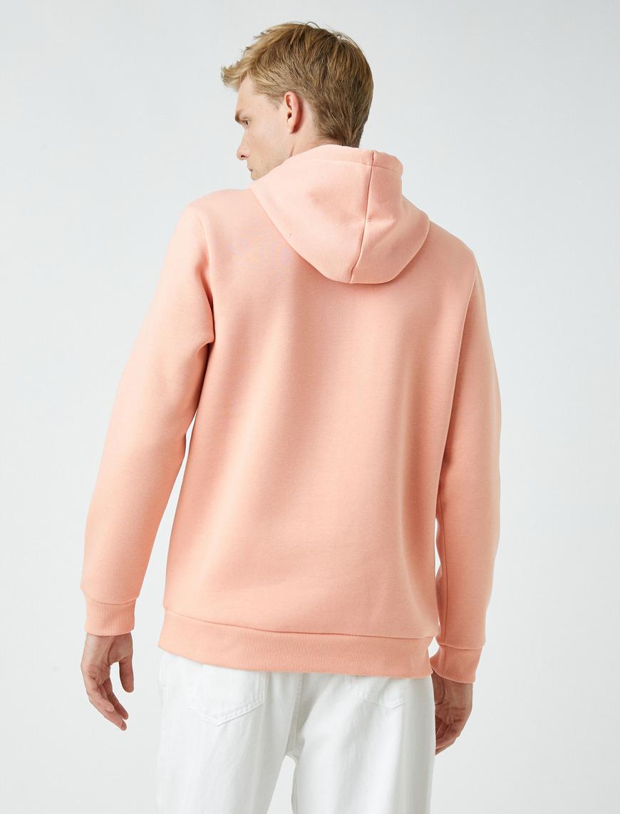   Basic Kapşonlu Sweatshirt