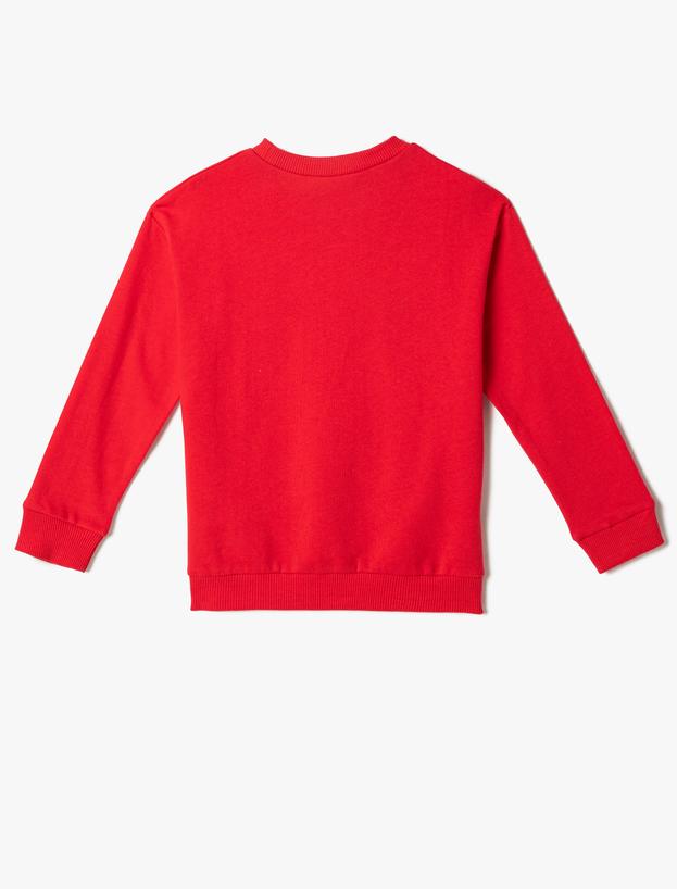  Kız Çocuk Atatürk İmzalı Baskılı Sweatshirt Pamuklu