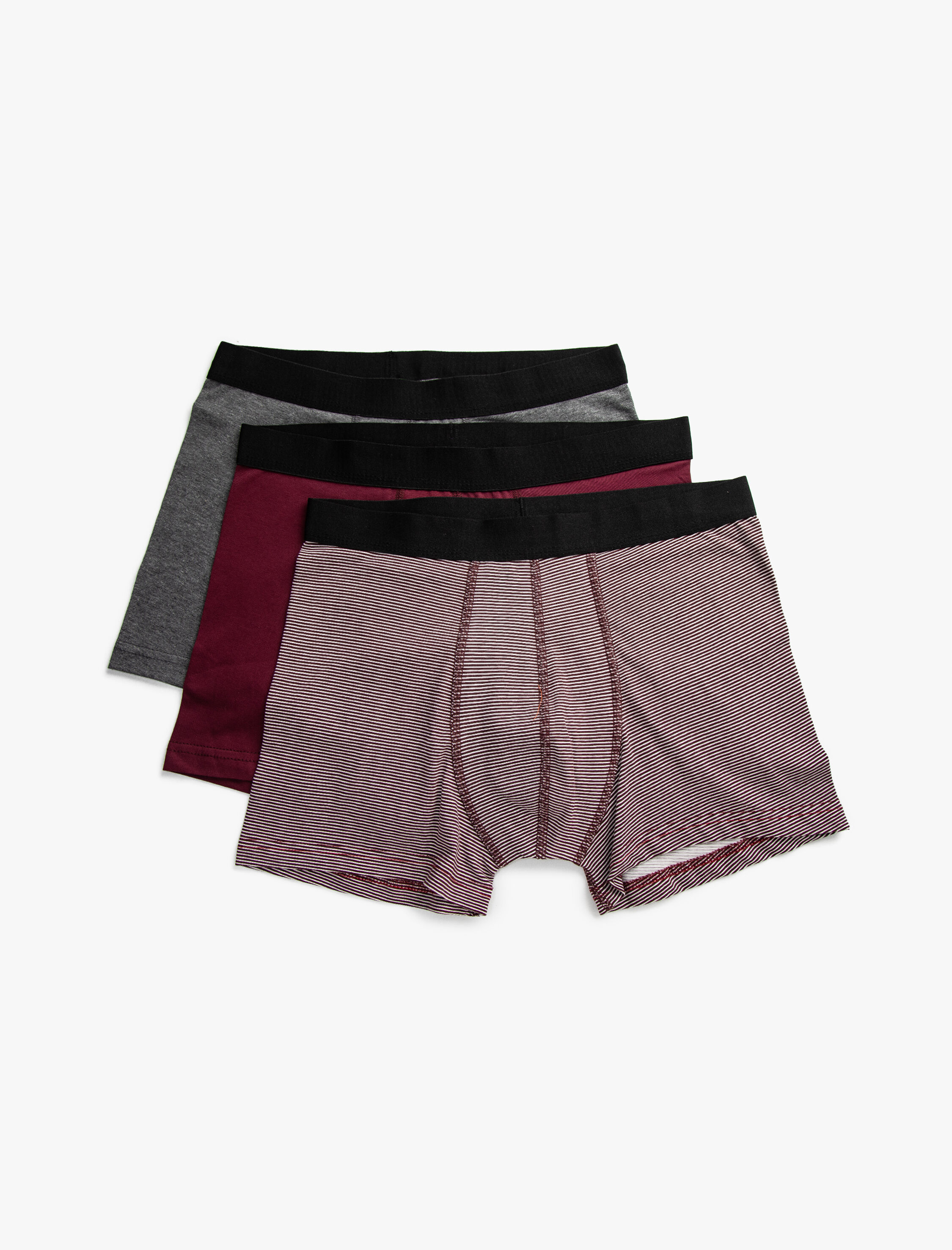   3'lü Boxer Seti Pamuklu Desenli