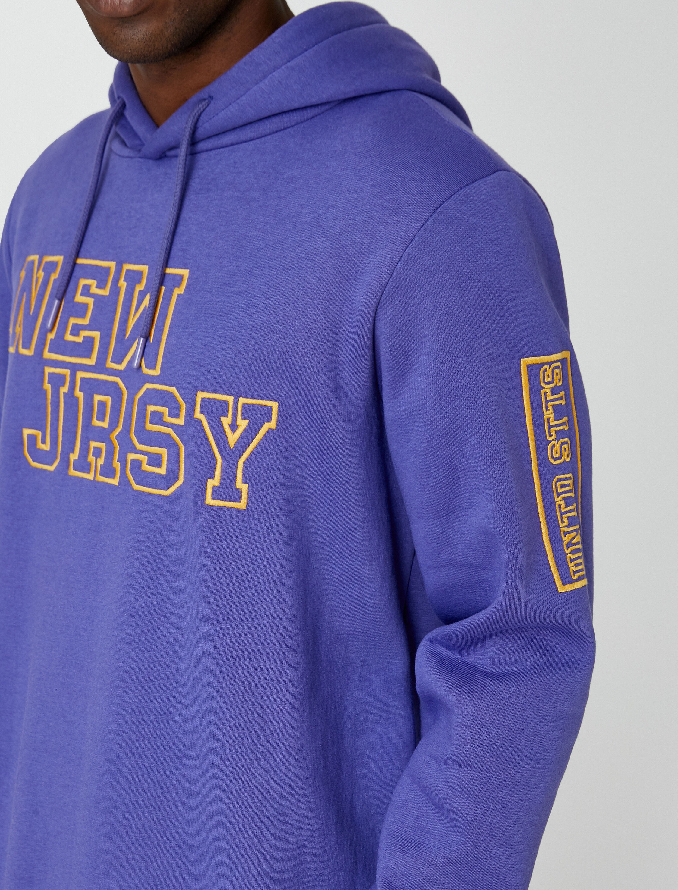   Kolej Baskılı Kapşonlu Sweatshirt