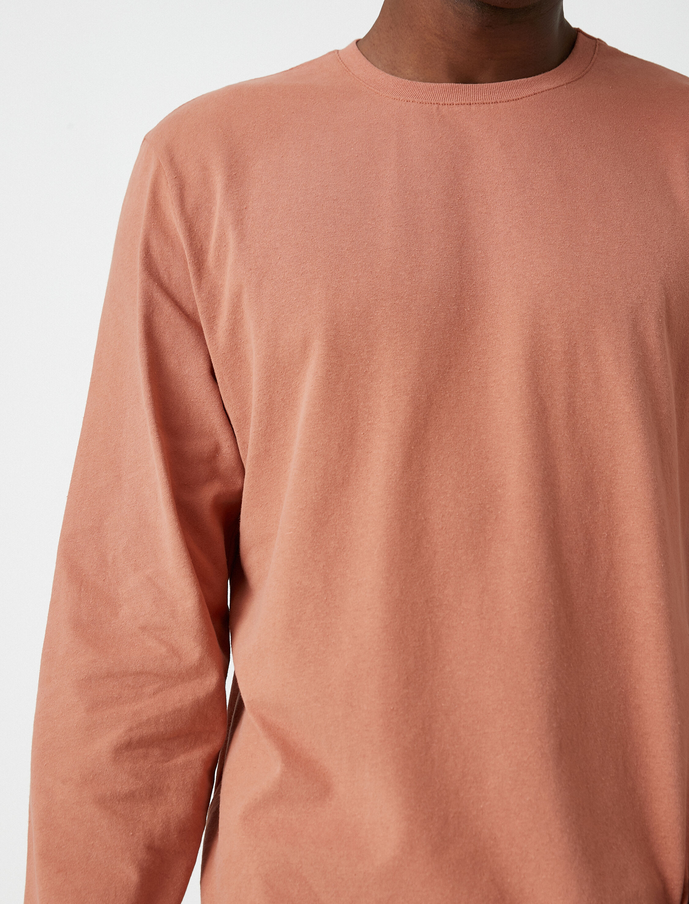   Uzun Kollu Tişört Bisiklet Yaka