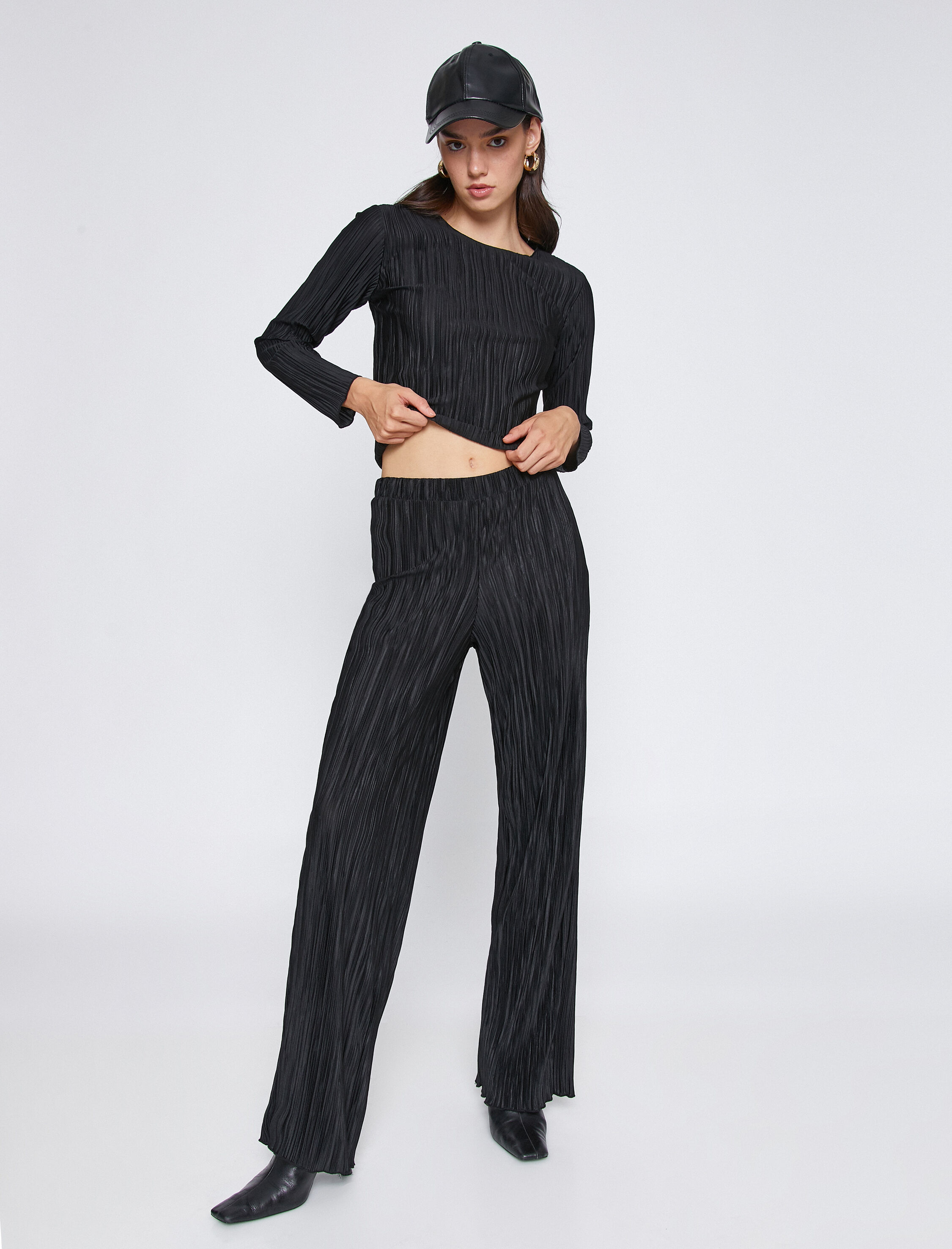   Piliseli Bol Paça Pantolon