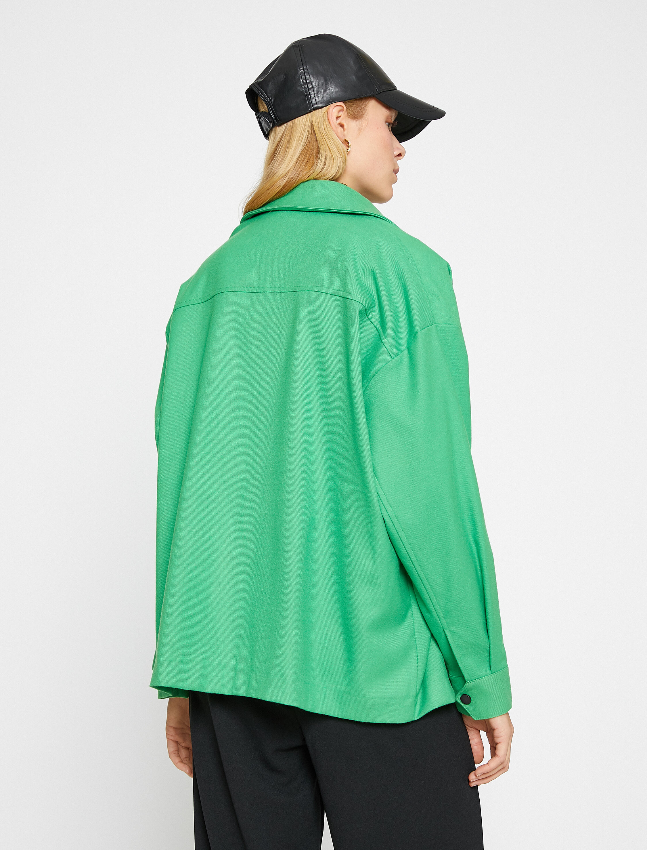   Uzun Kollu Gömlek Cepli Çıtçıtlı