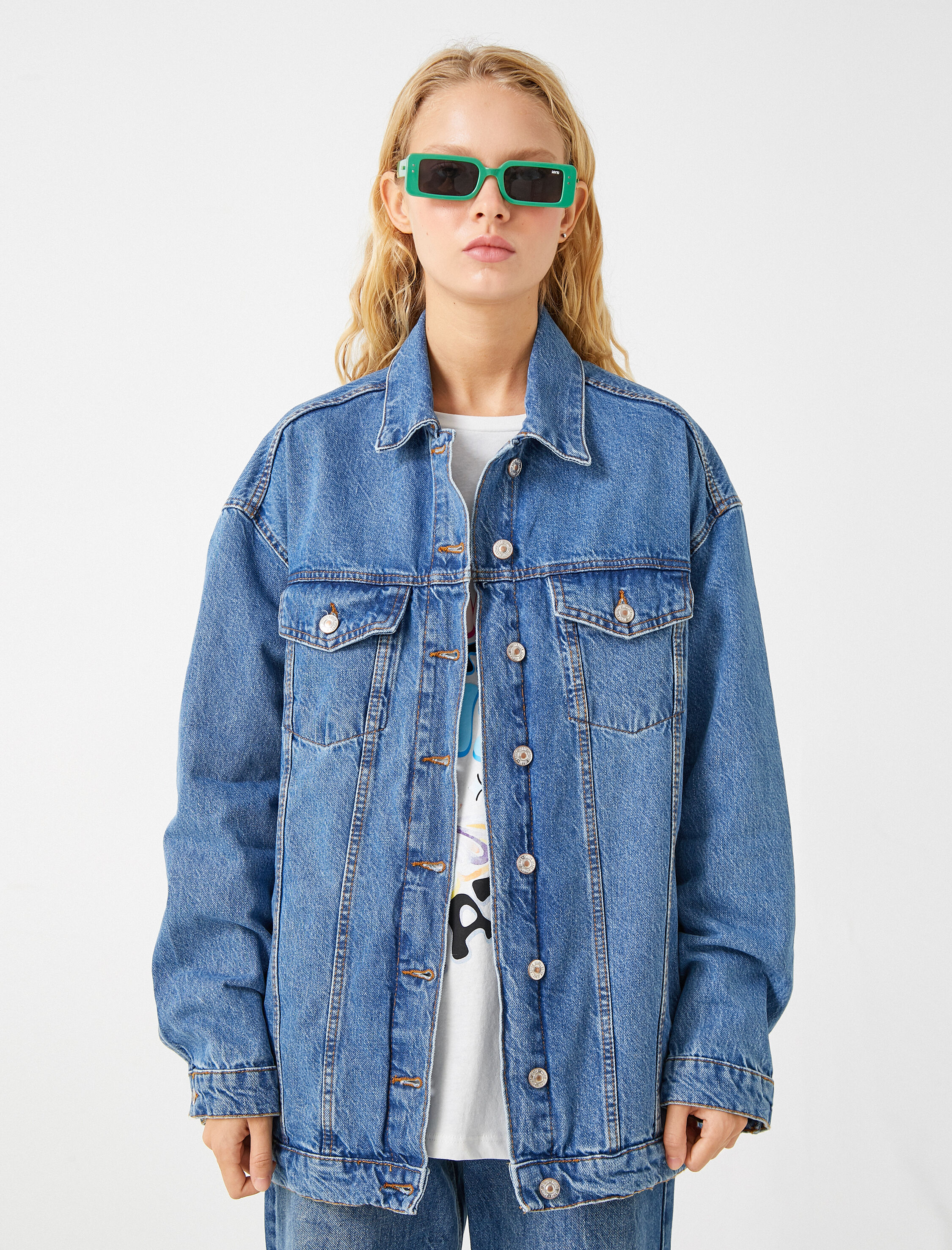   Kot Ceket Gömlek Yaka Cepli