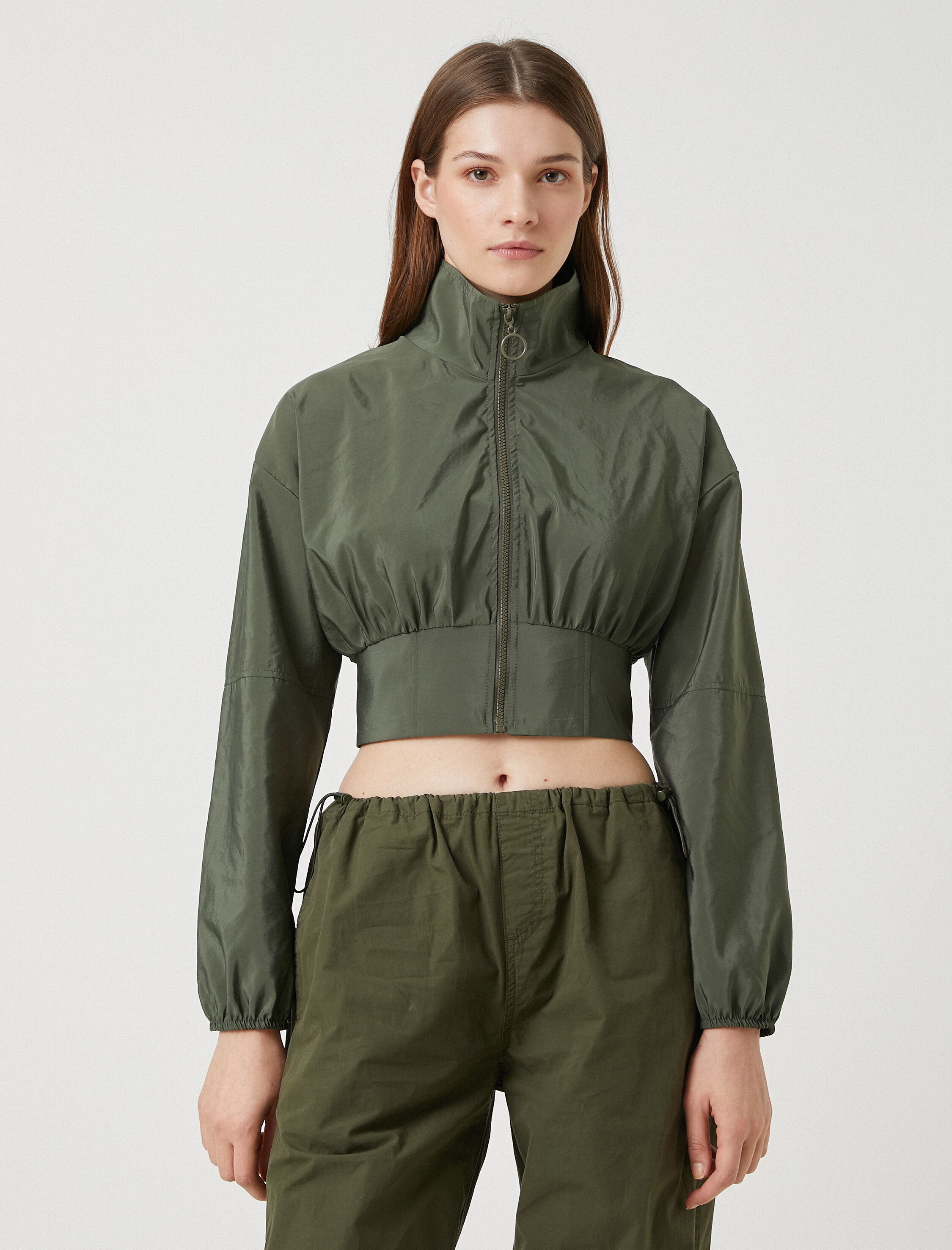   Crop Mont Fermuarlı