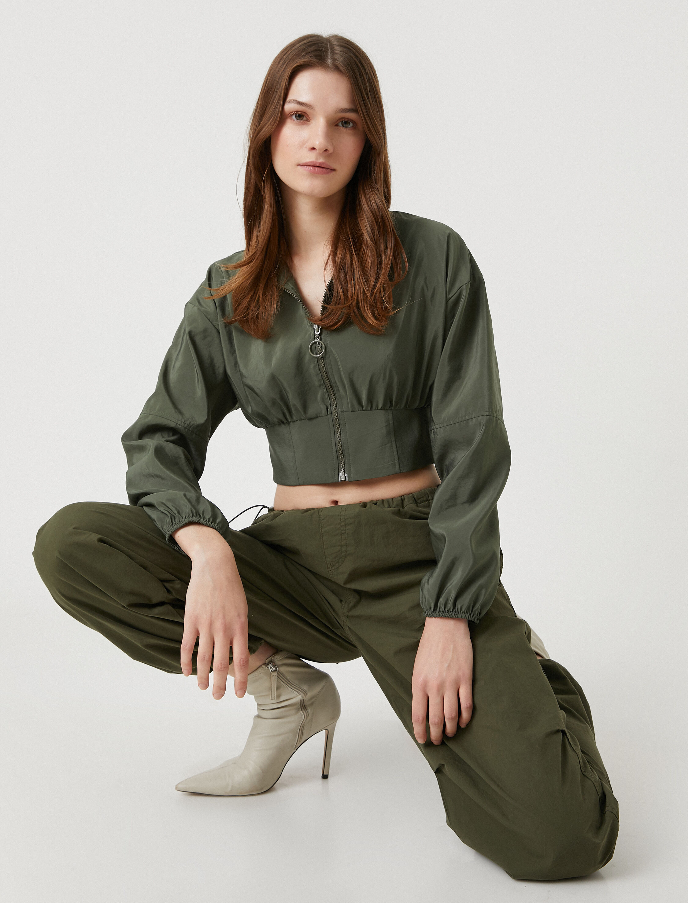   Crop Mont Fermuarlı