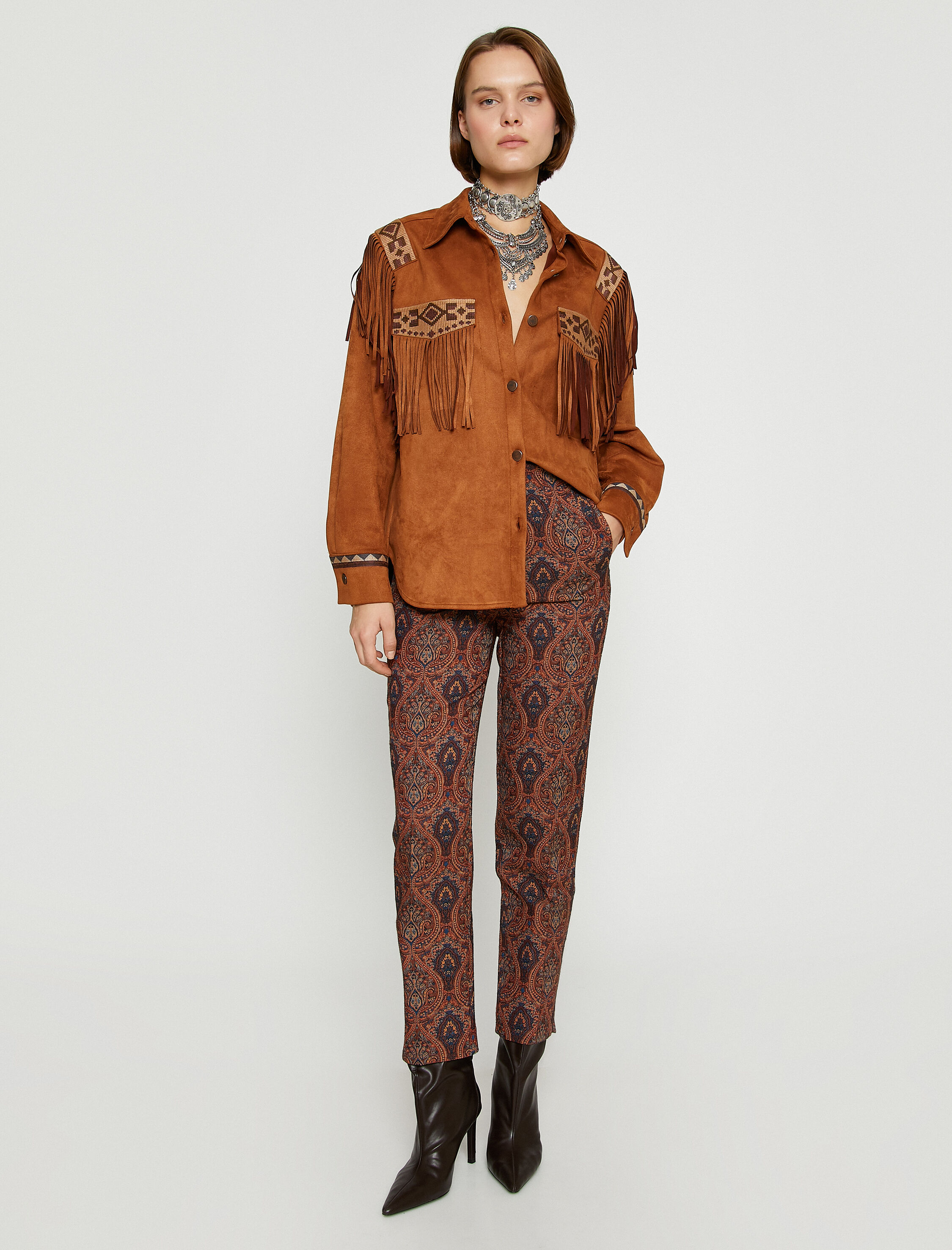   Jakarlı Slim Fit Pantolon