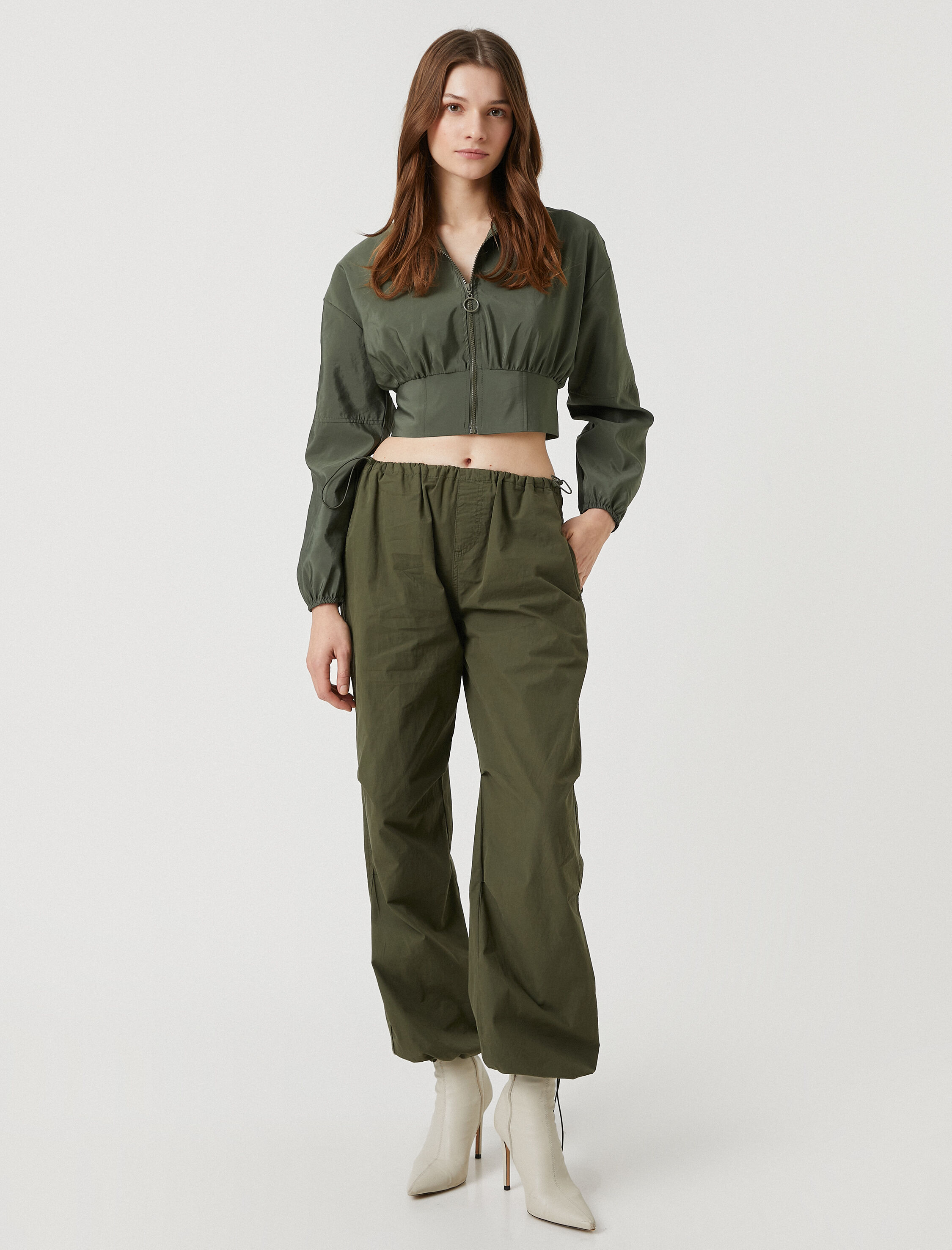   Crop Mont Fermuarlı