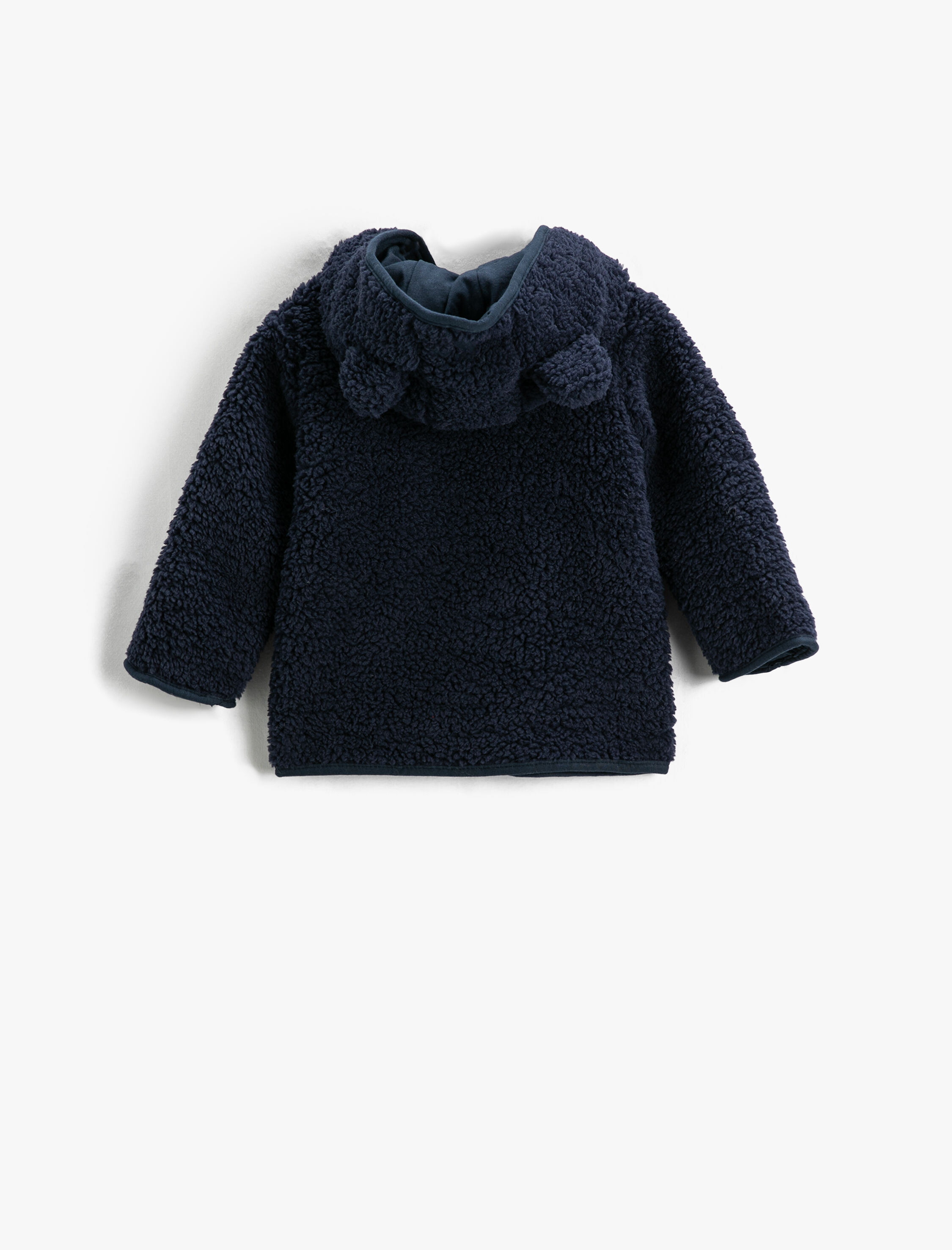  Erkek Bebek Peluş Mont Kapüşonlu Fermuarlı