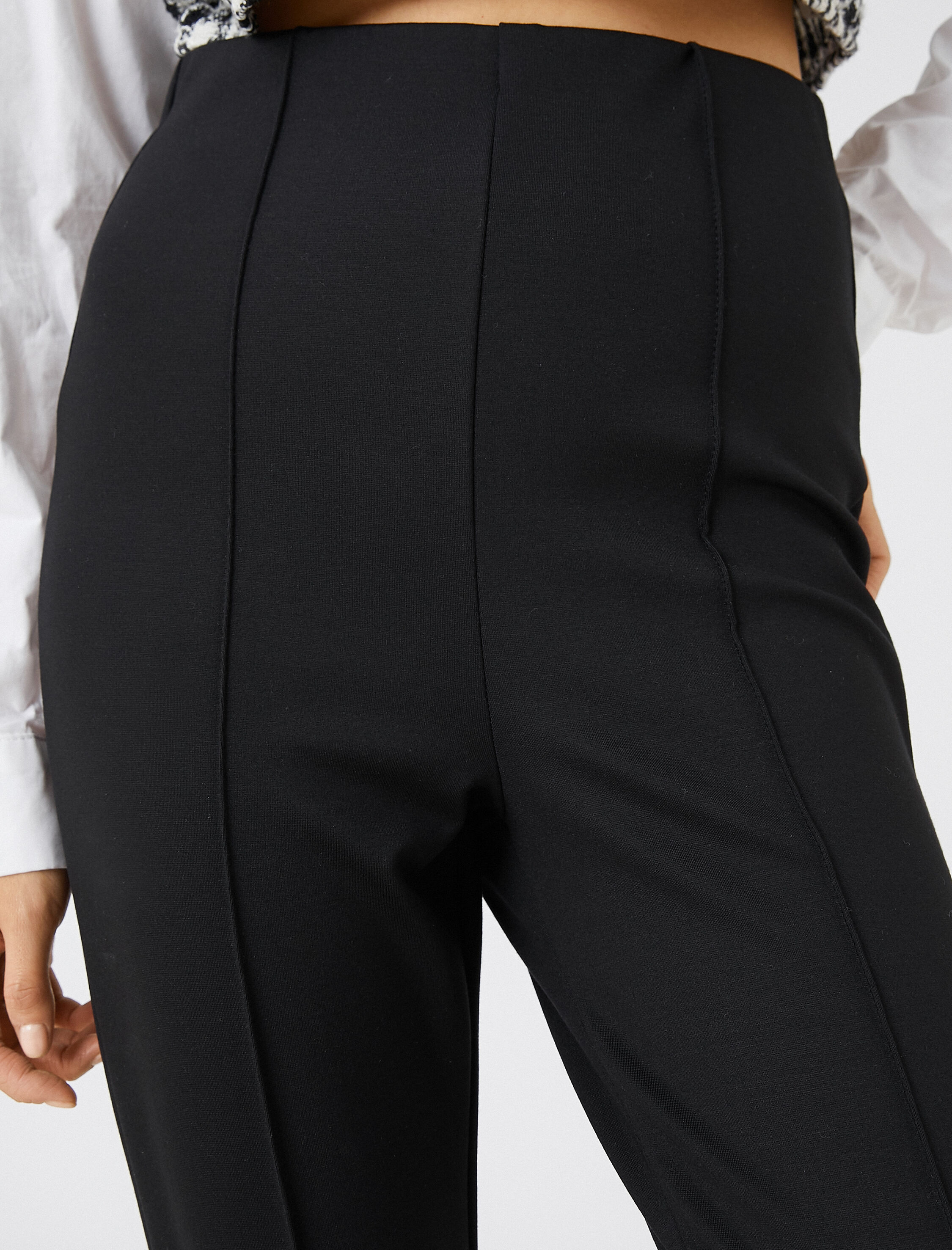   Ribanalı Füzo Tayt Yüksek Bel