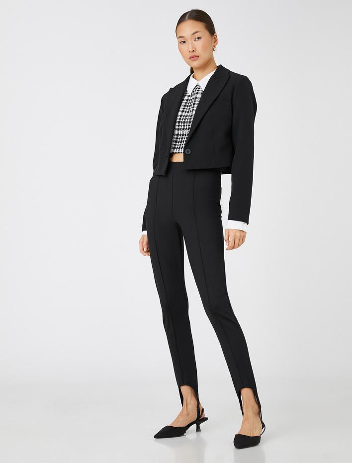  Ribanalı Füzo Tayt Yüksek Bel