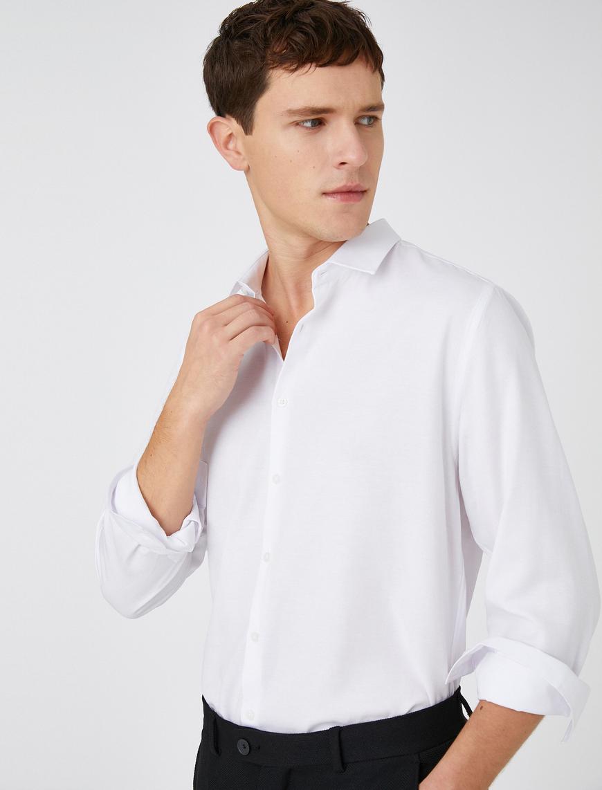   Basic Gömlek Klasik Yaka  Non Iron