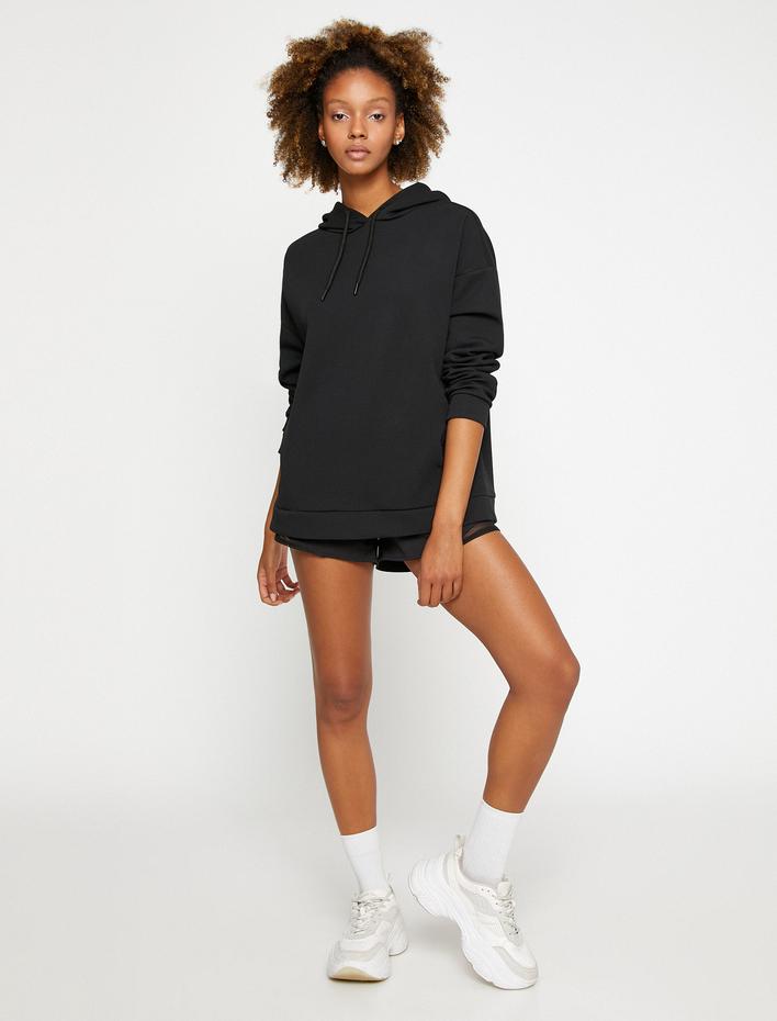  Kapüşonlu Spor Sweatshirt