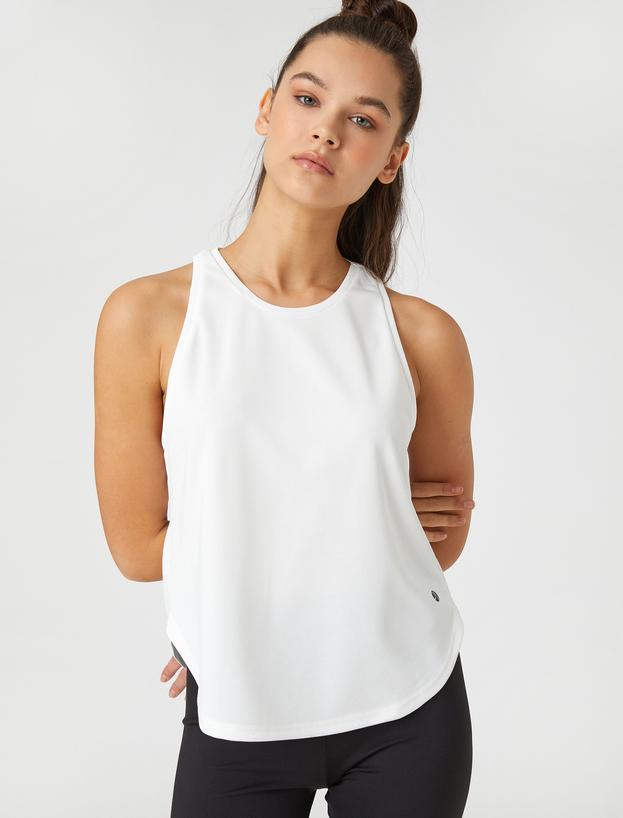   Halter Yaka Sporcu Atlet Yanları Yırtmaçlı
