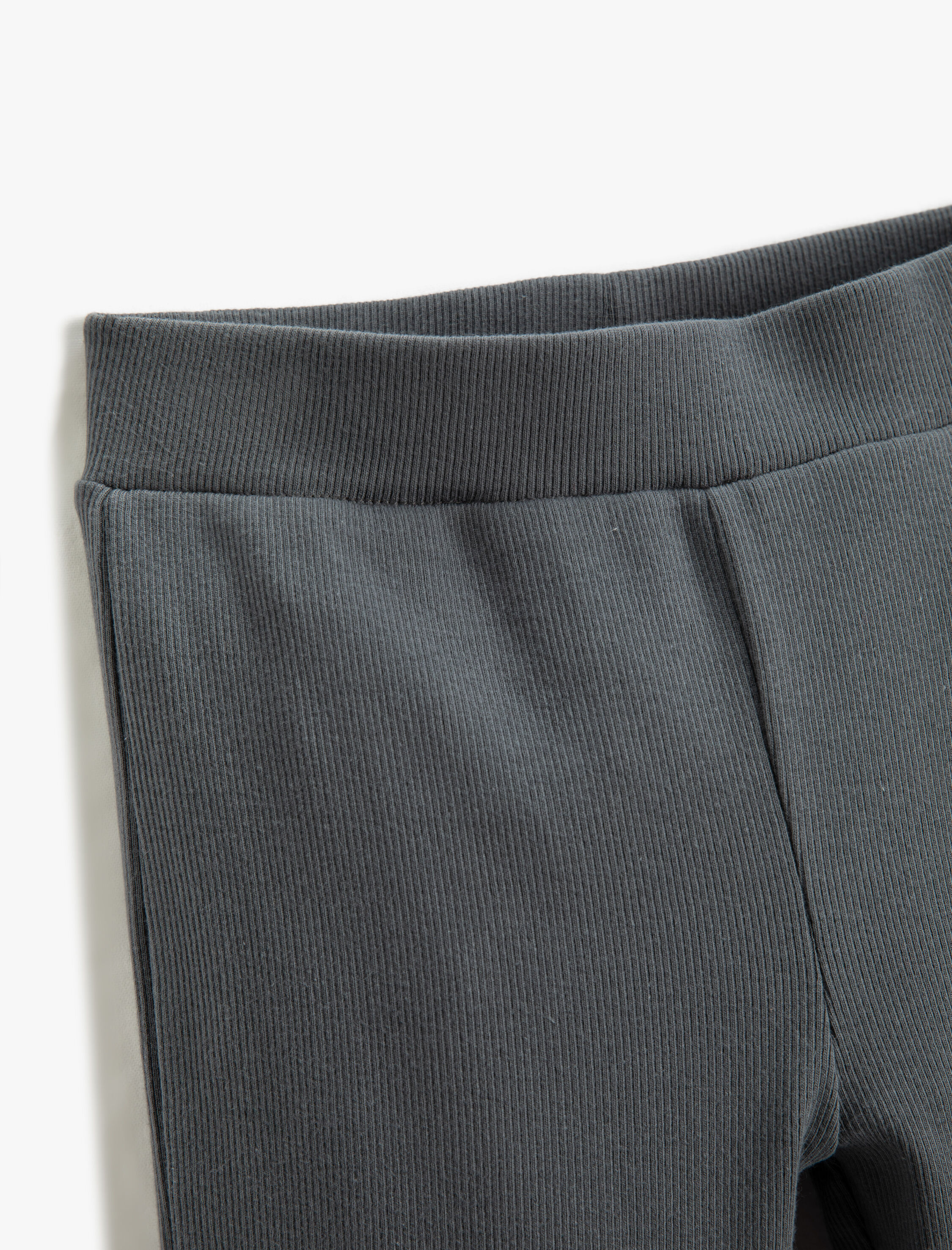  Kız Çocuk Basic Fitilli Tayt Pamuklu Beli Lastikli Etiket Detaylı