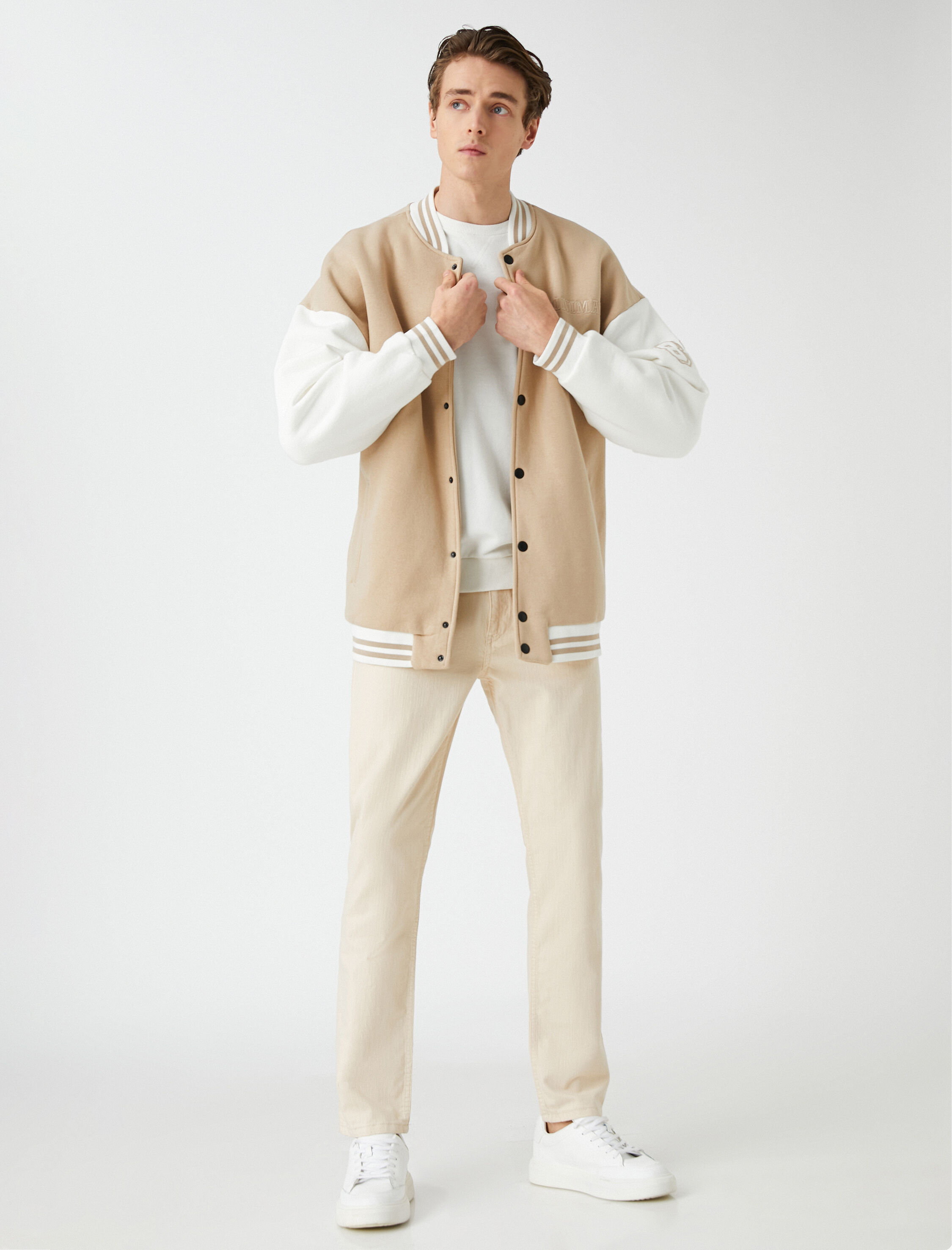   Basic Pantolon Düğme Detaylı Cepli