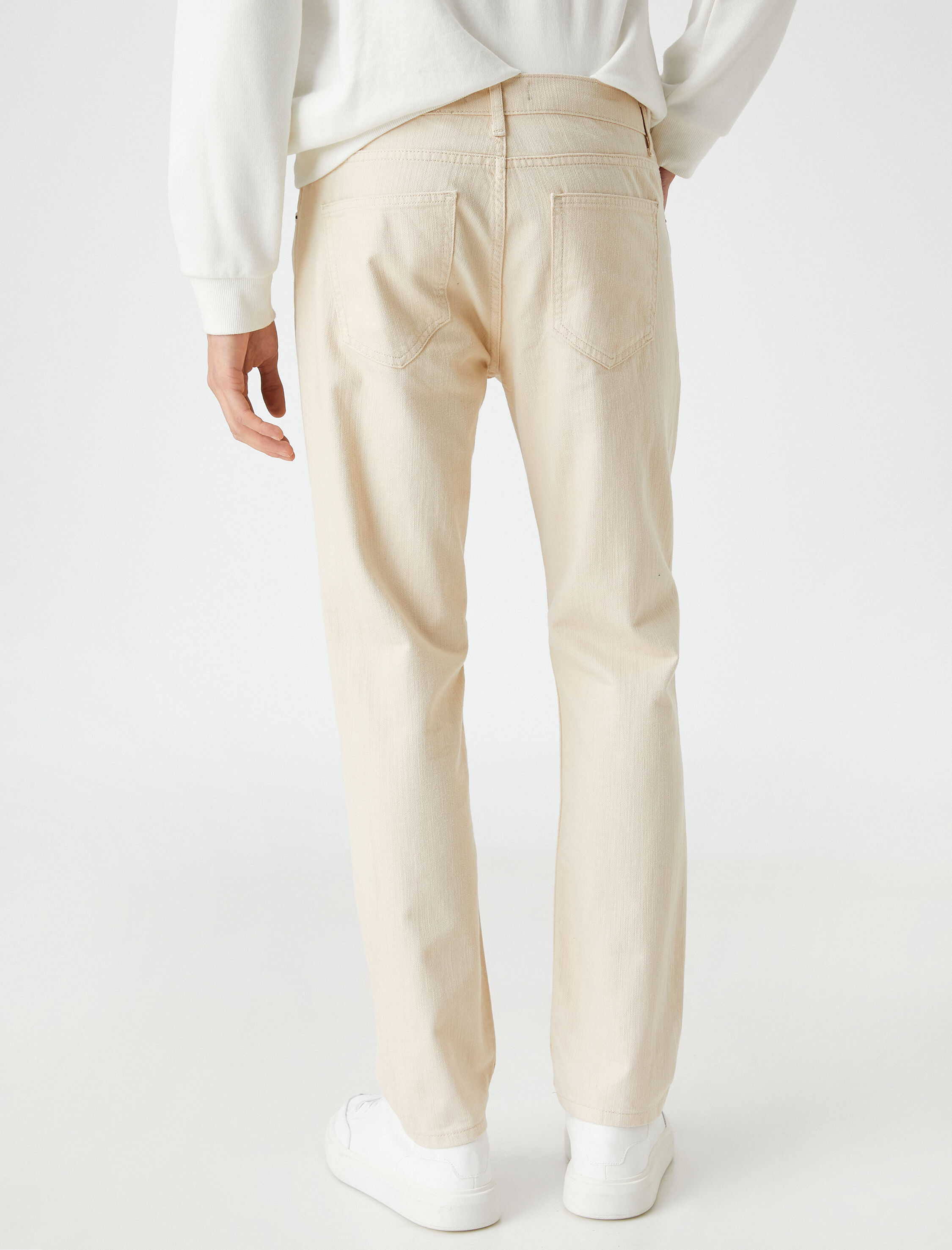   Basic Pantolon Düğme Detaylı Cepli