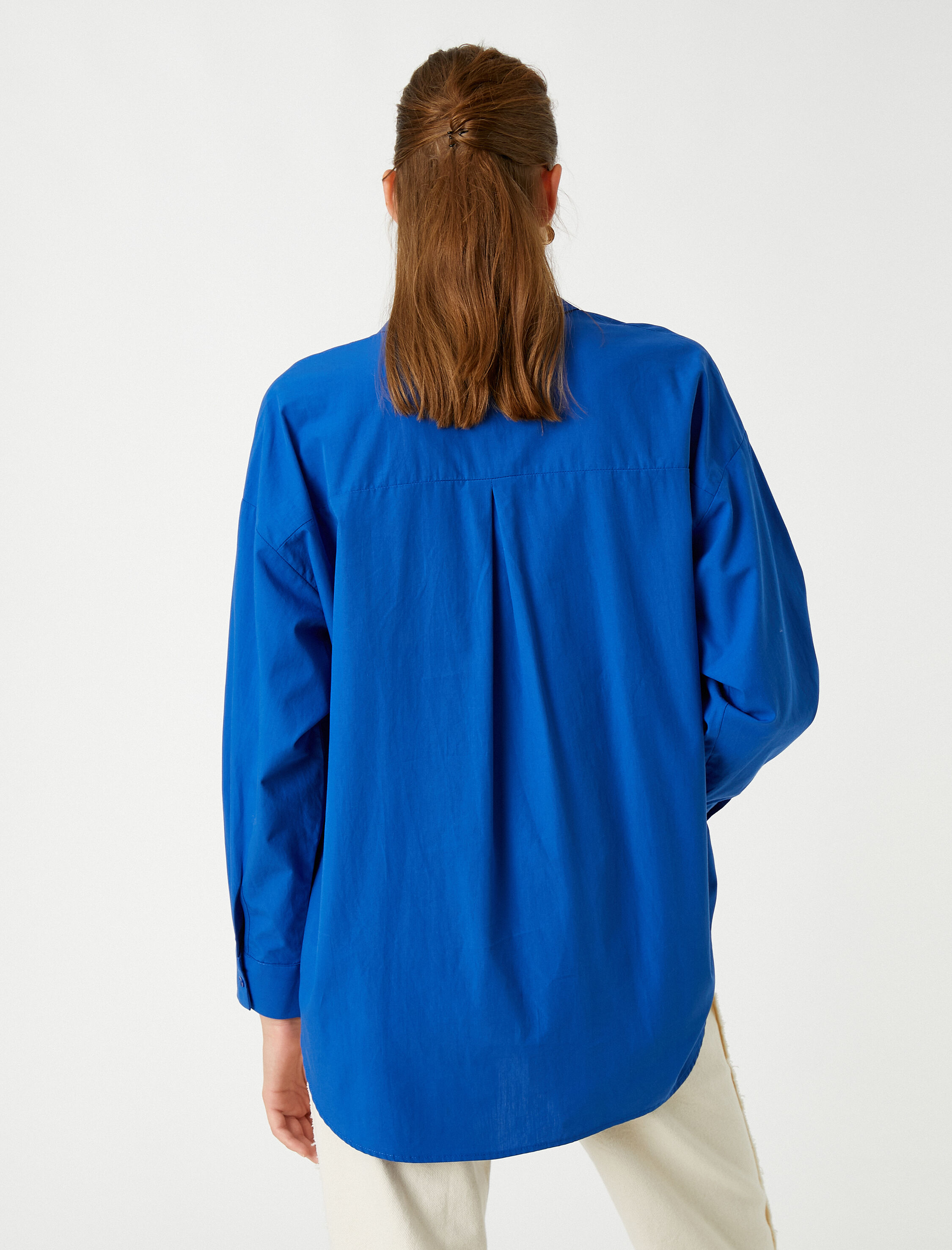   Oversize Gömlek Uzun Kollu