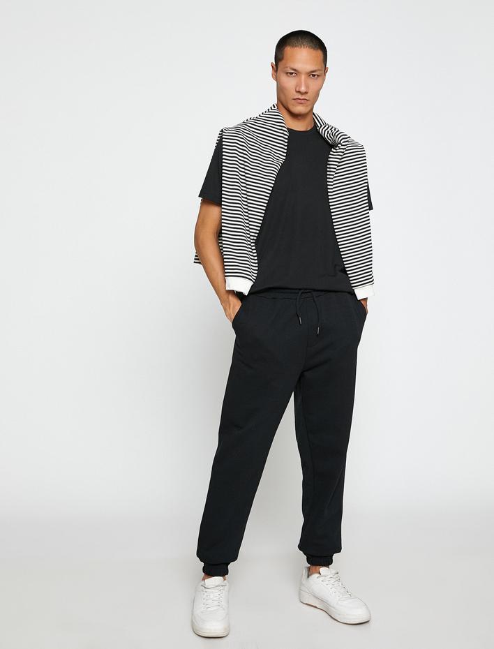  Basic Jogger Eşofman Altı Beli Bağcıklı Cep Detaylı