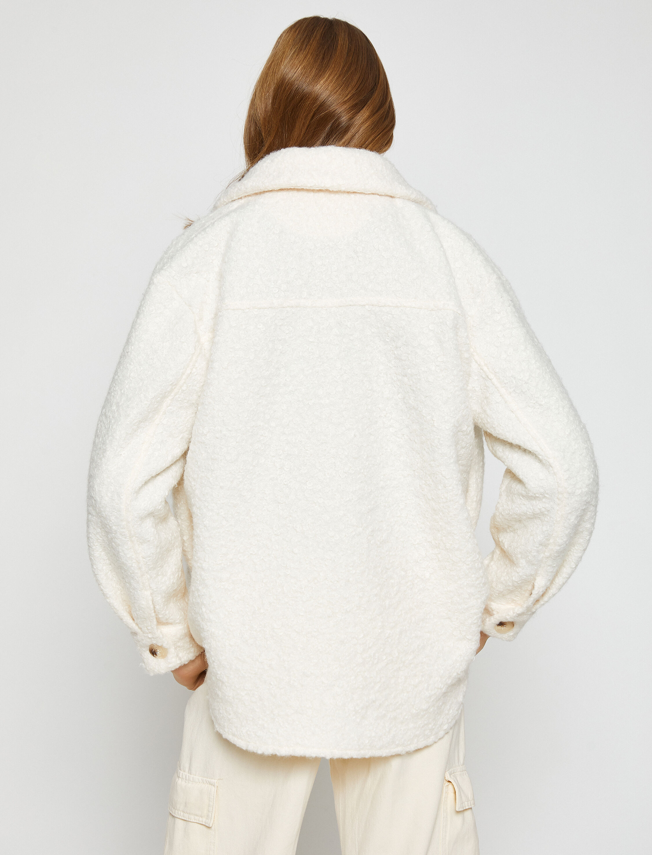 Peluş Gömlek Ceket Cepli