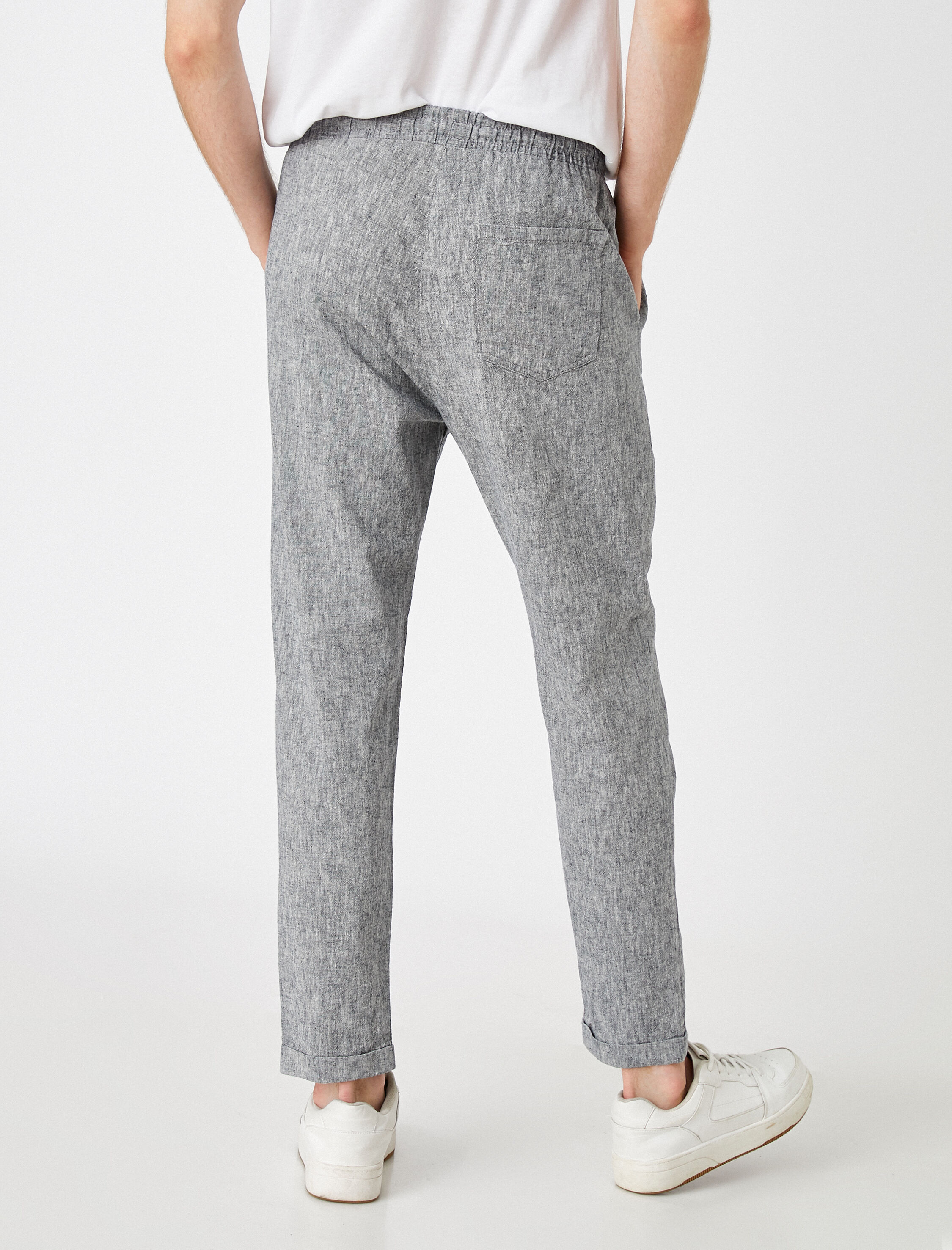   Basic Chino Pantolon Beli Bağcıklı