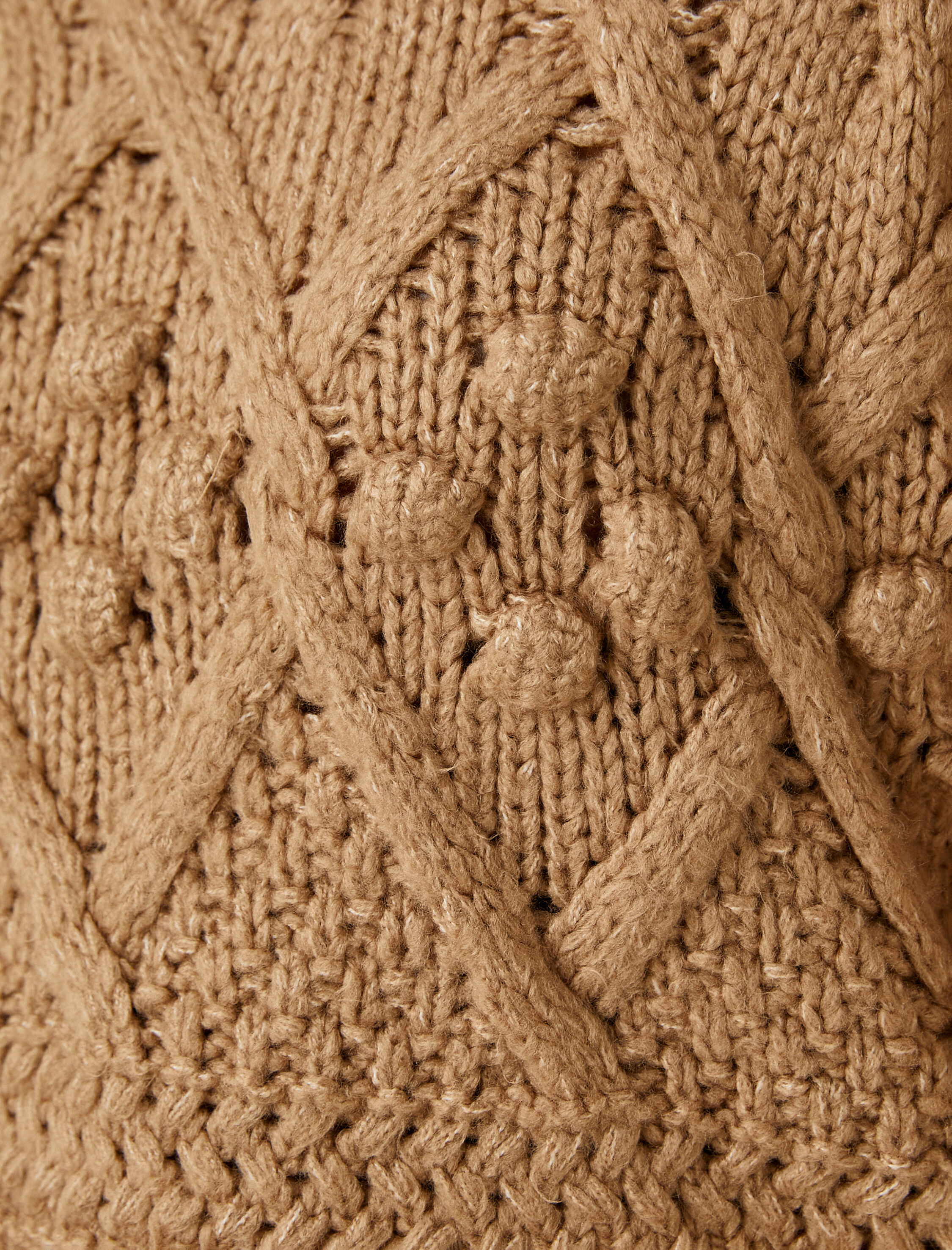   Örgü Triko Kazak Bisiklet Yaka Motifli Uzun Kollu