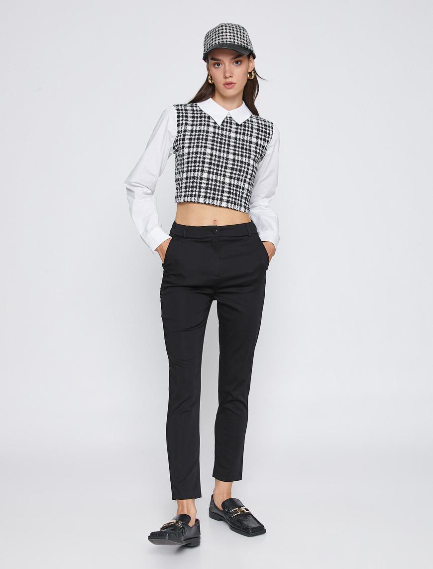   Basic Crop Pantolon