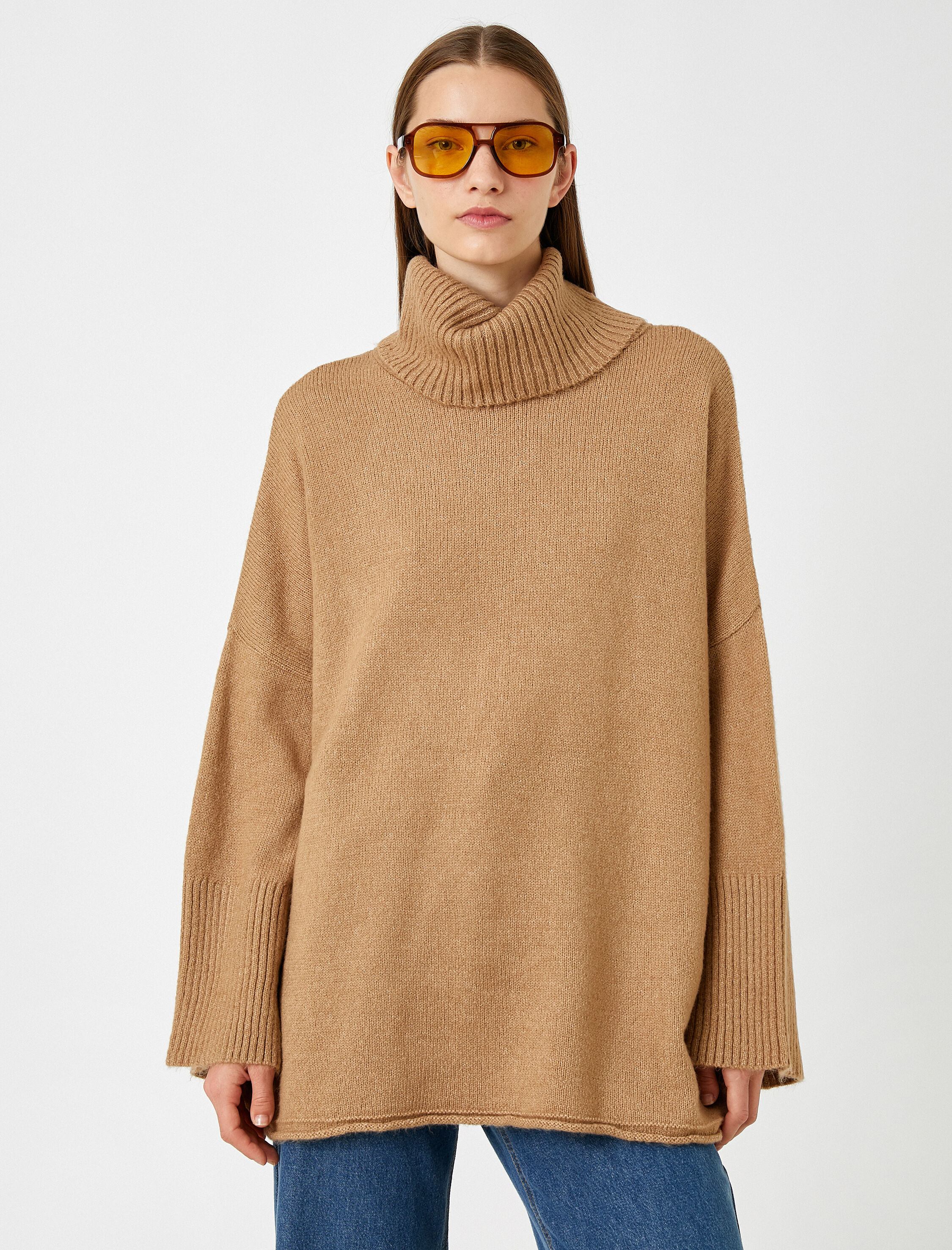   Balıkçı Yaka Örme Kazak