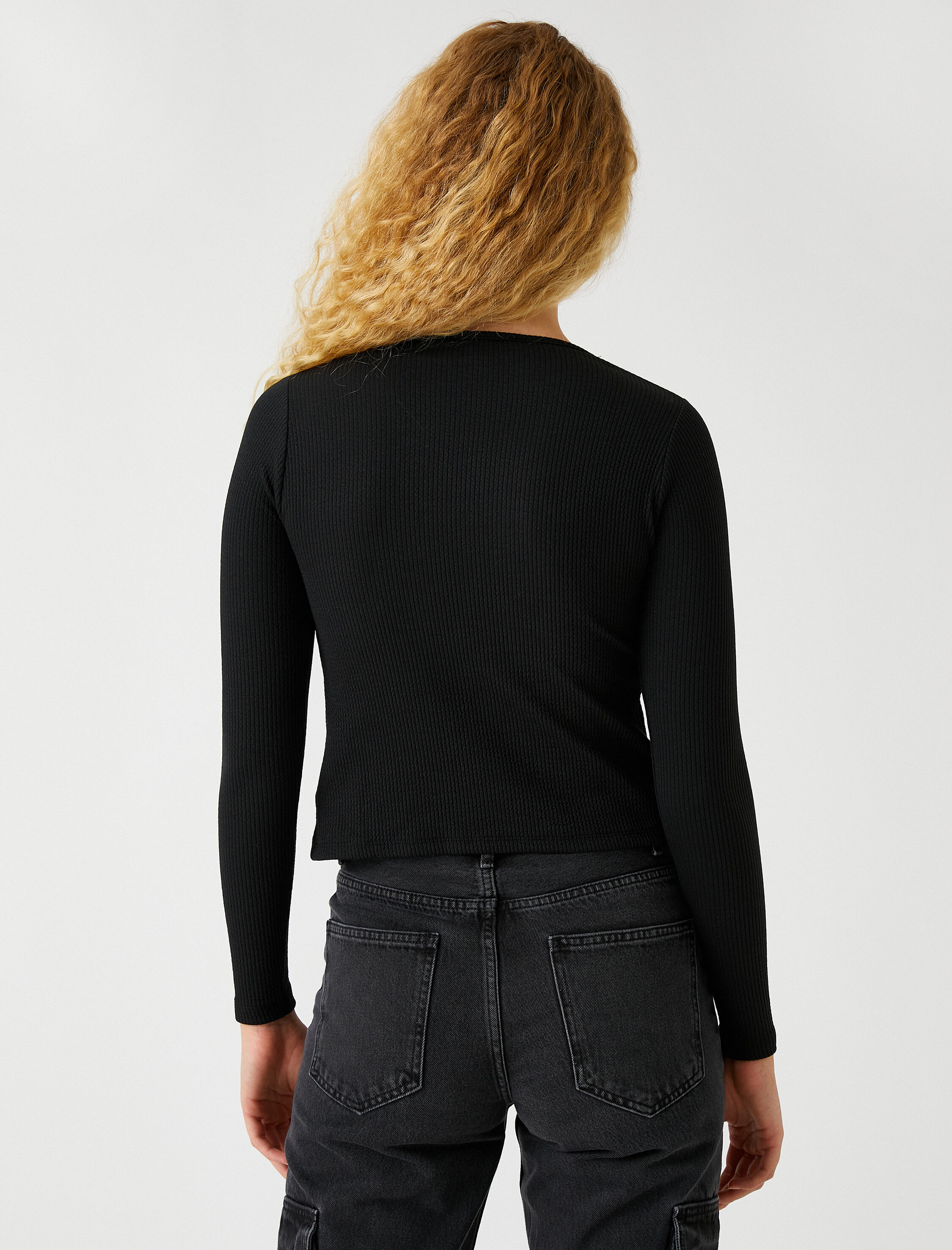   Bağlamalı Crop Hırka