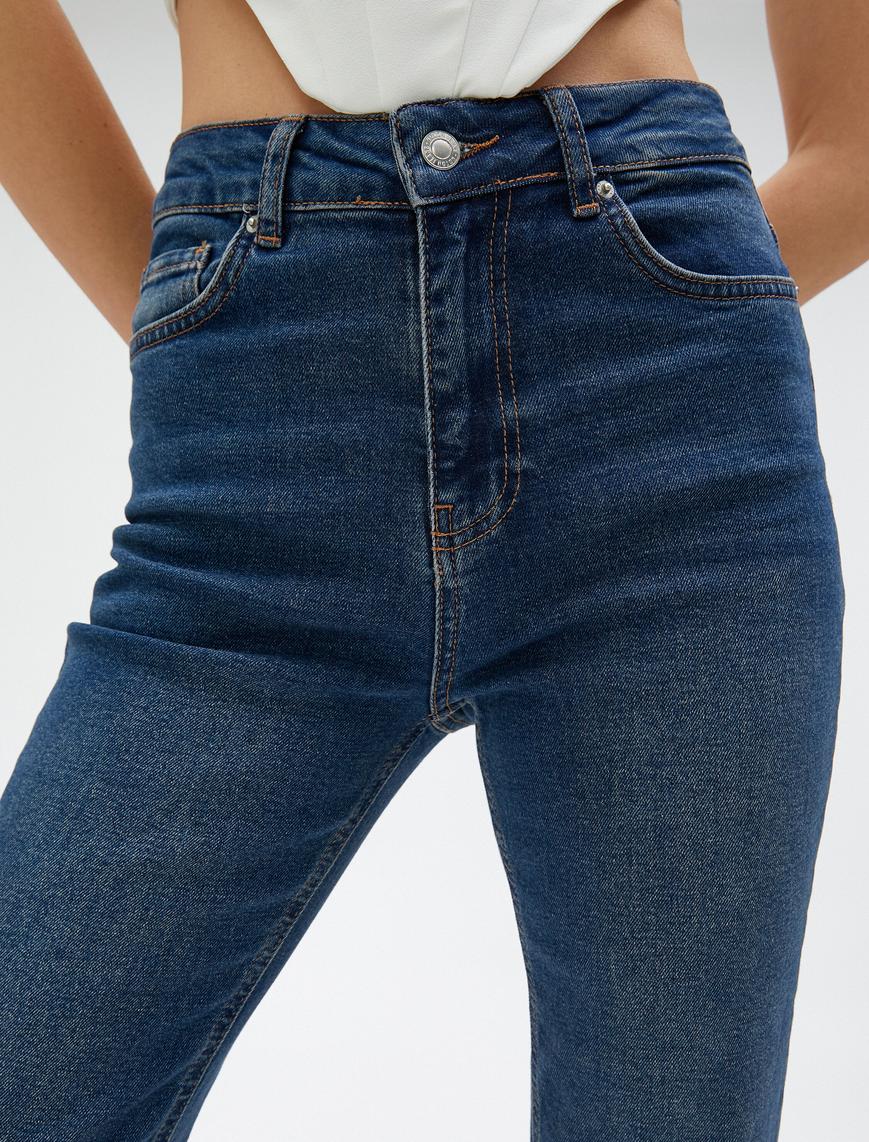   İspanyol Paça Kot Pantolon - Victoria Crop Jean