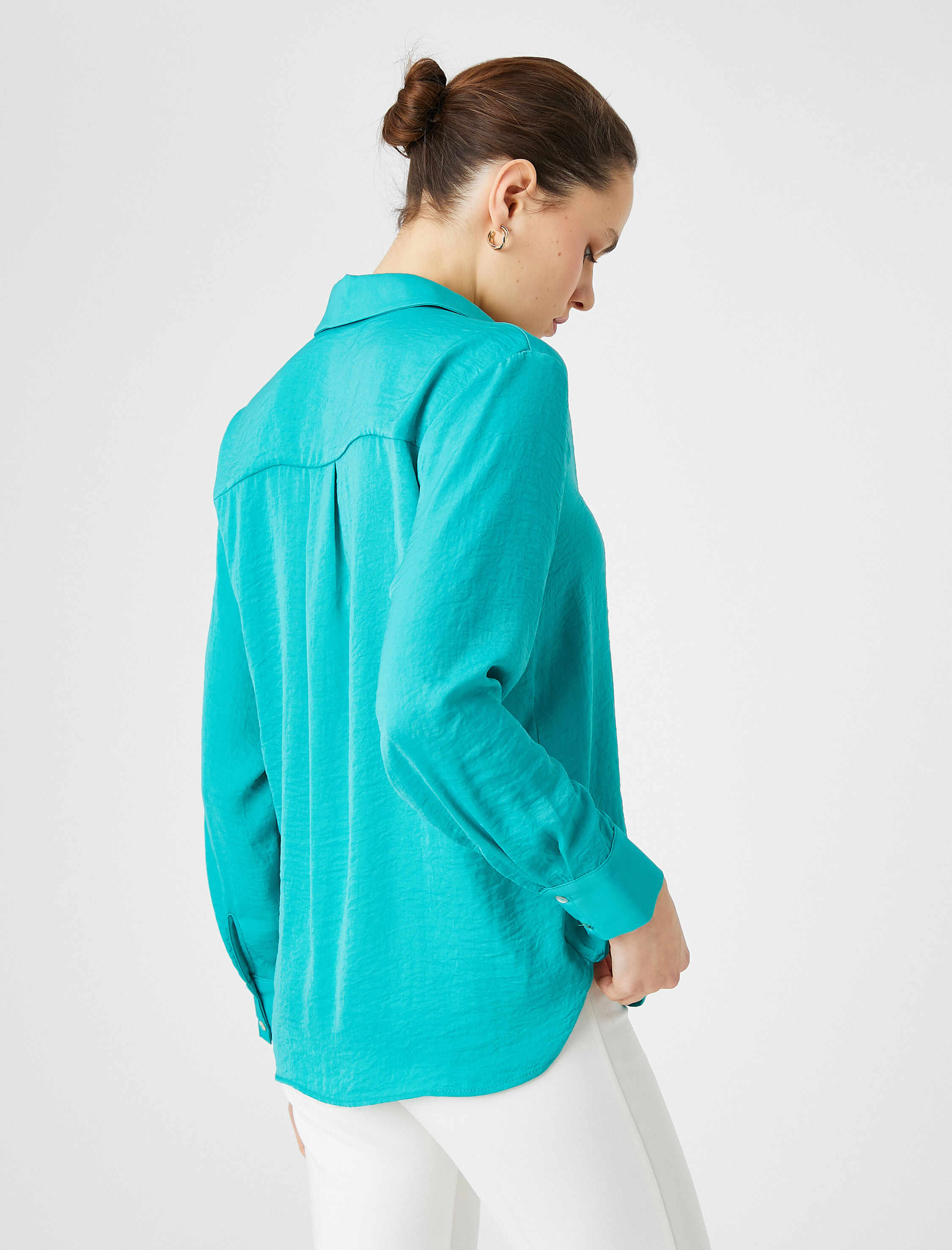   Basic Gömlek Uzun Kollu Düğmeli