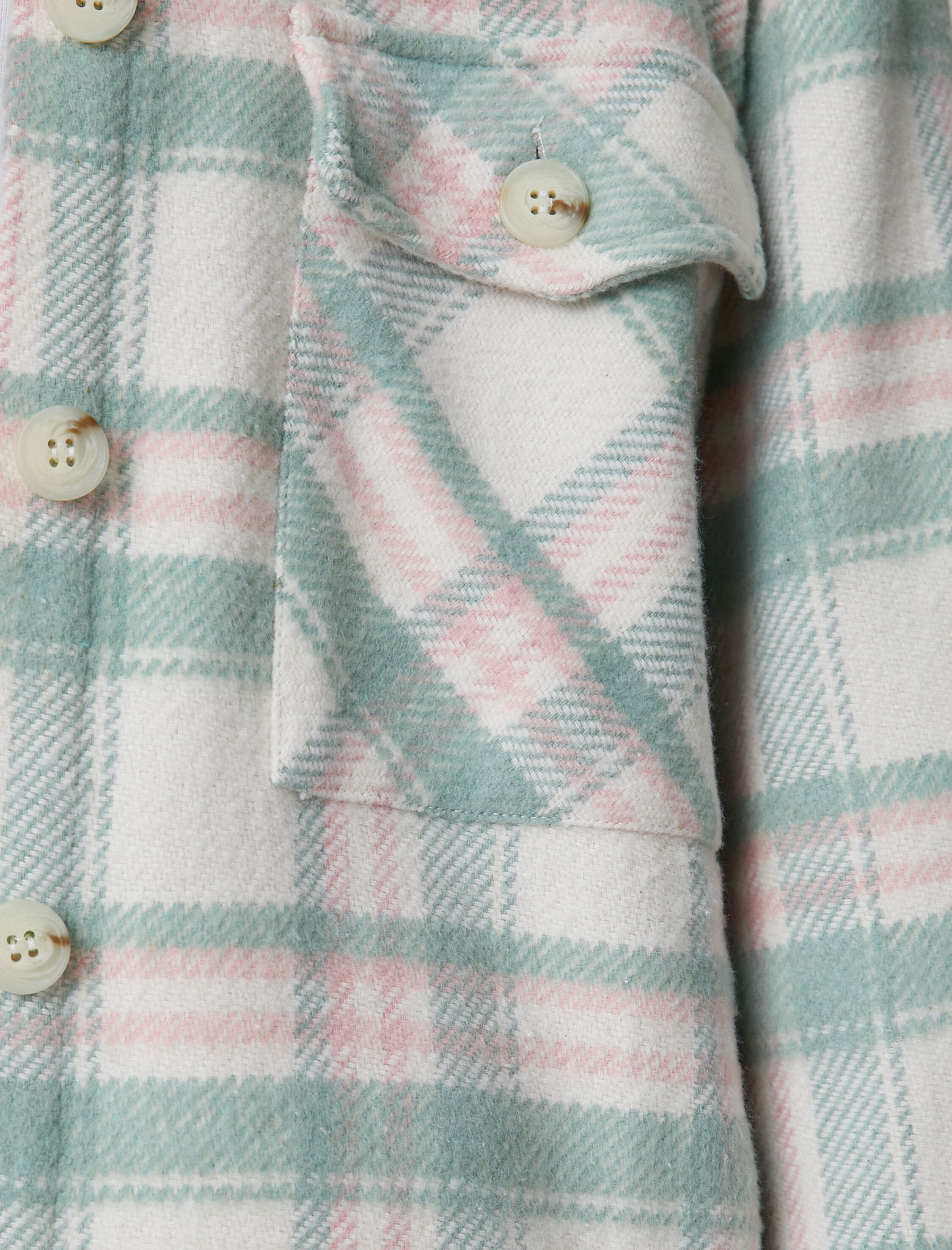   Oduncu Gömlek Ceket Cep Detaylı Düğmeli Uzun Kollu