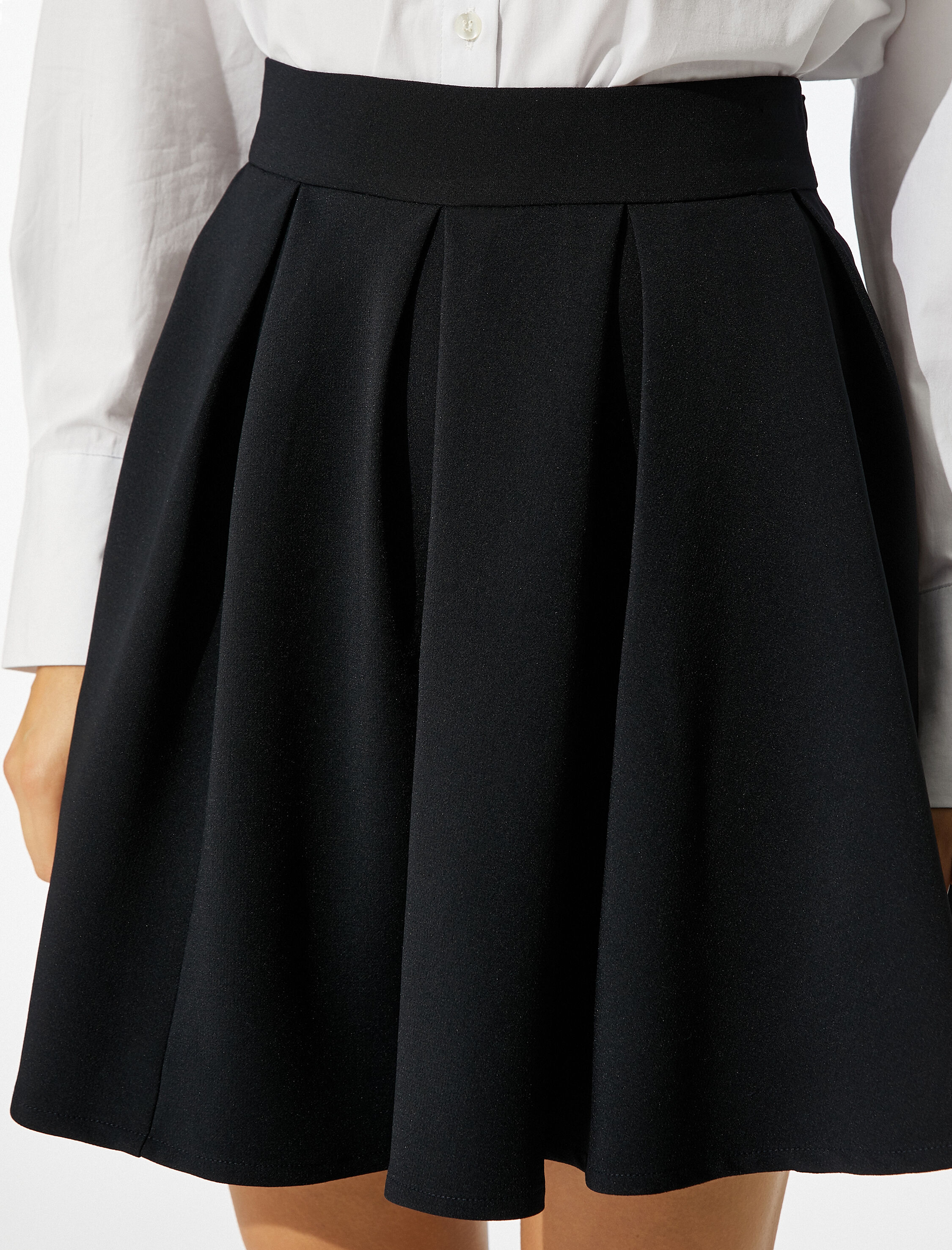 Pileli Mini Kloş Etek