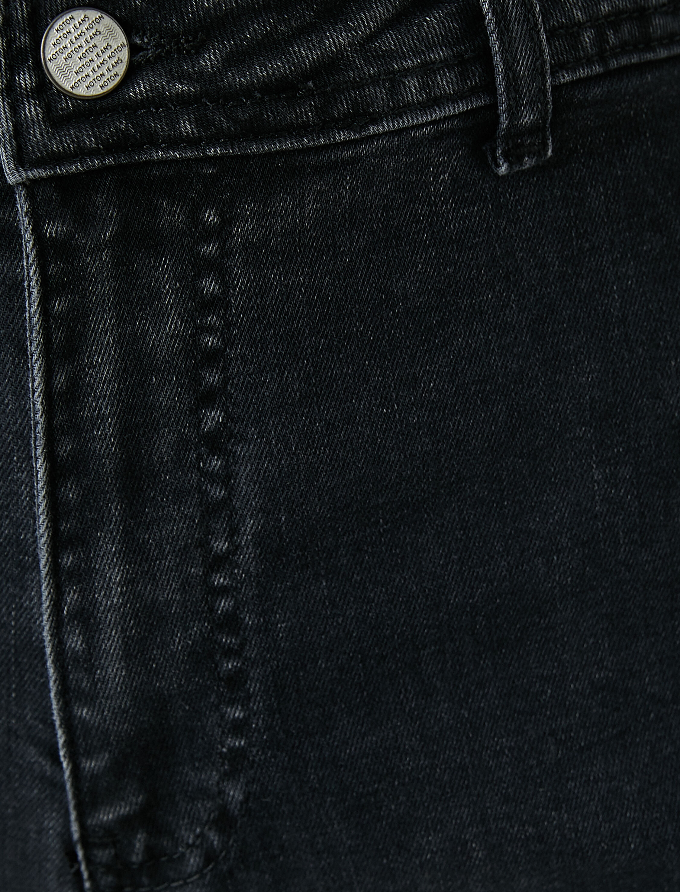   Geniş Kısa Paça Kot Pantolon Rahat Kesim- Sandra Jean