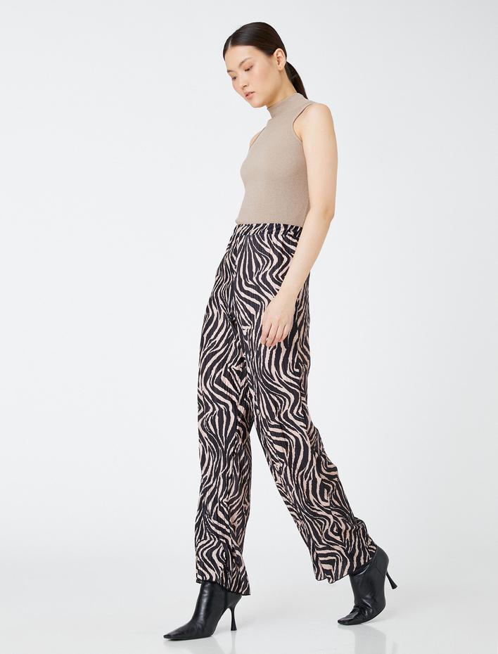  Piliseli Bol Paça Pantolon