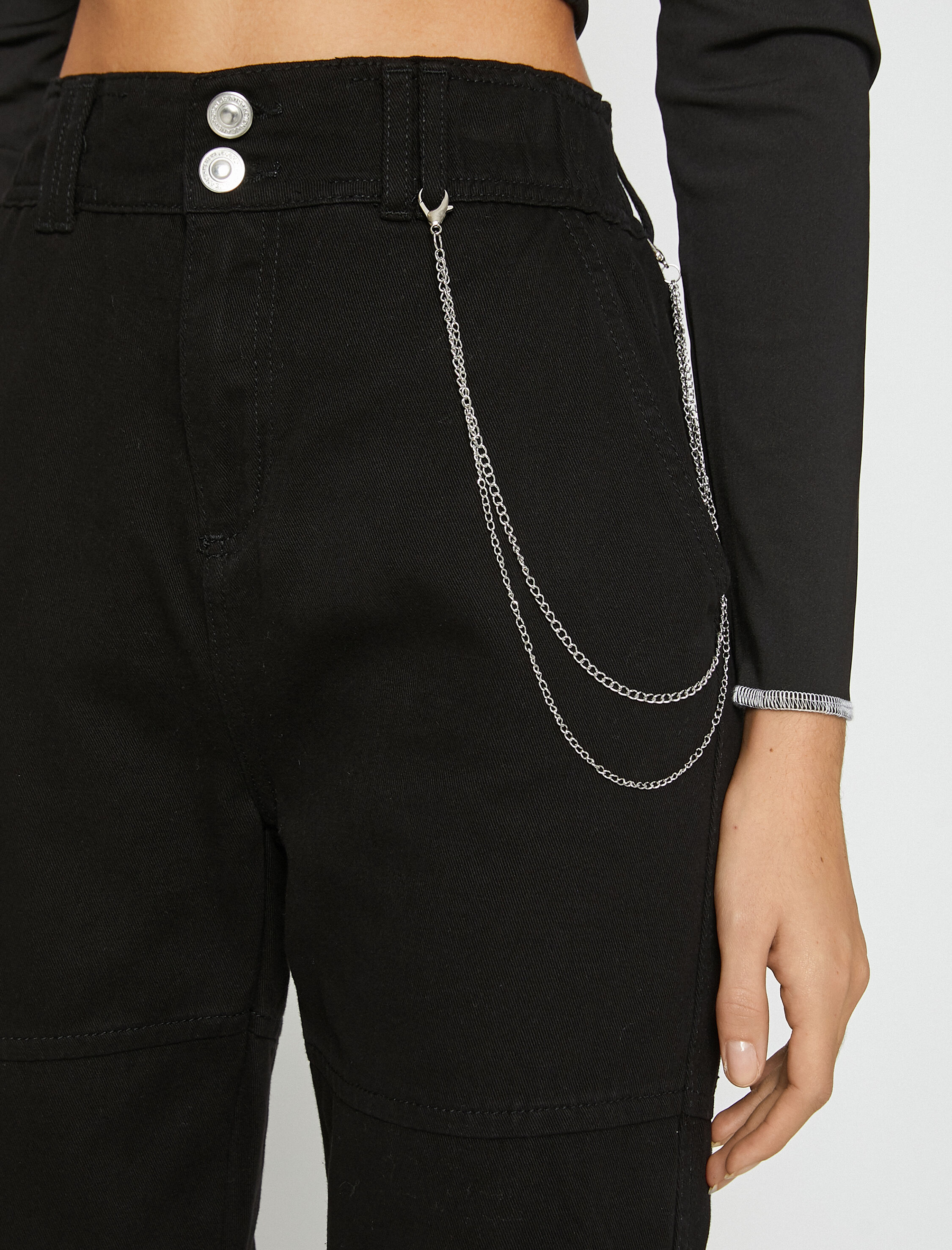   Jogger Pantolon Zincir Detaylı