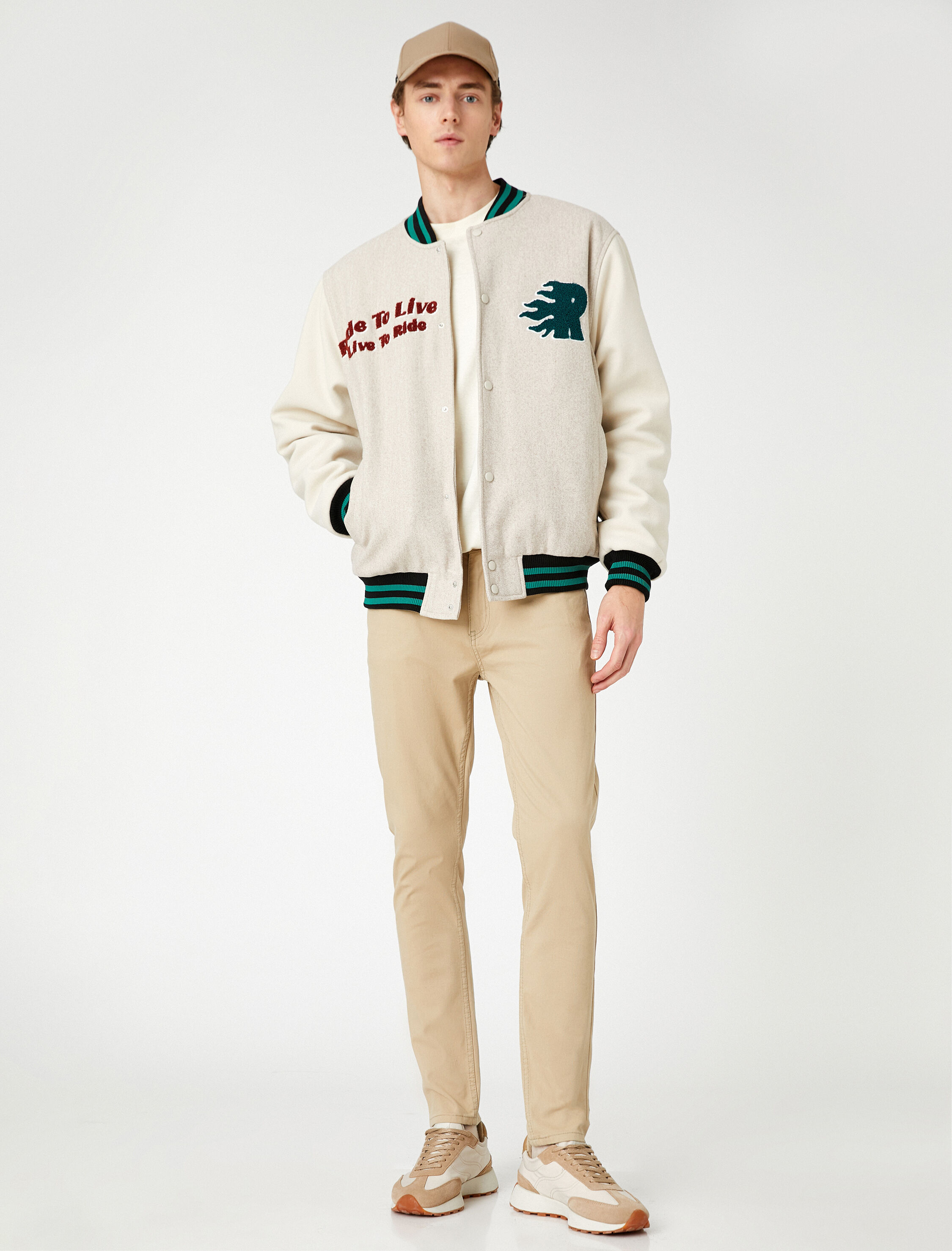   Basic Gabardin Pantolon Düğmeli Cep Detaylı