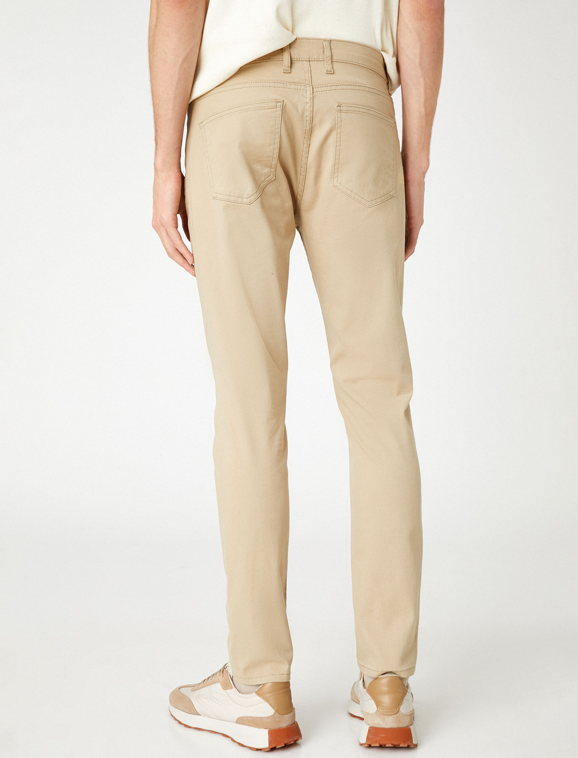   Basic Gabardin Pantolon Düğmeli Cep Detaylı