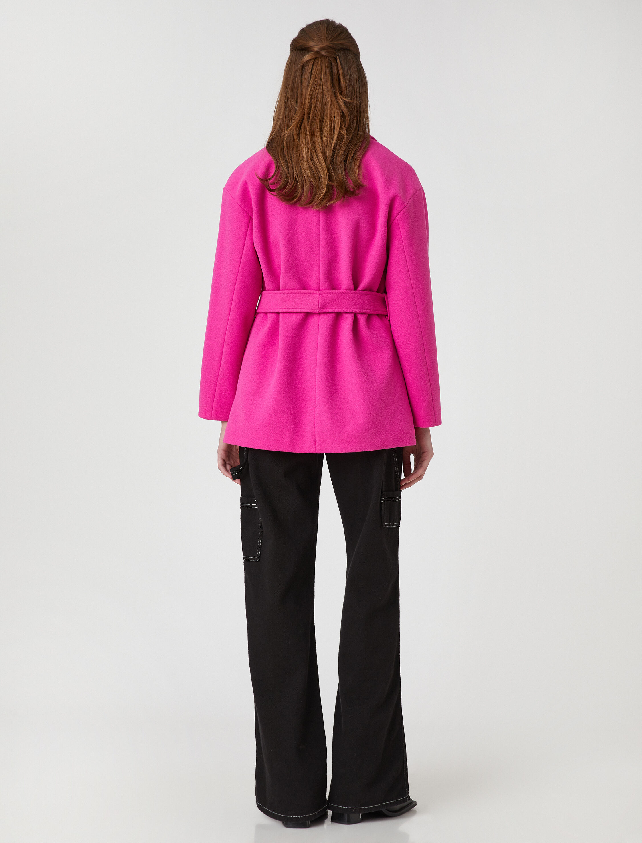   Cepli Kuşaklı Gömlek Ceket