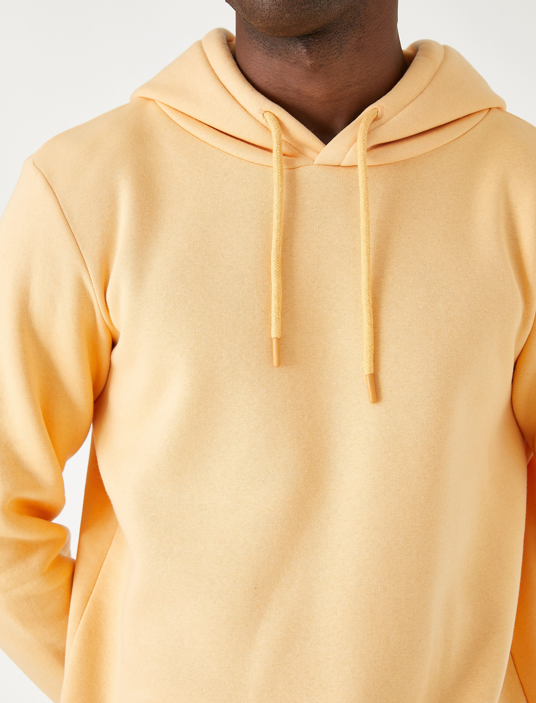   Basic Şardonlu Kapşonlu Sweatshirt