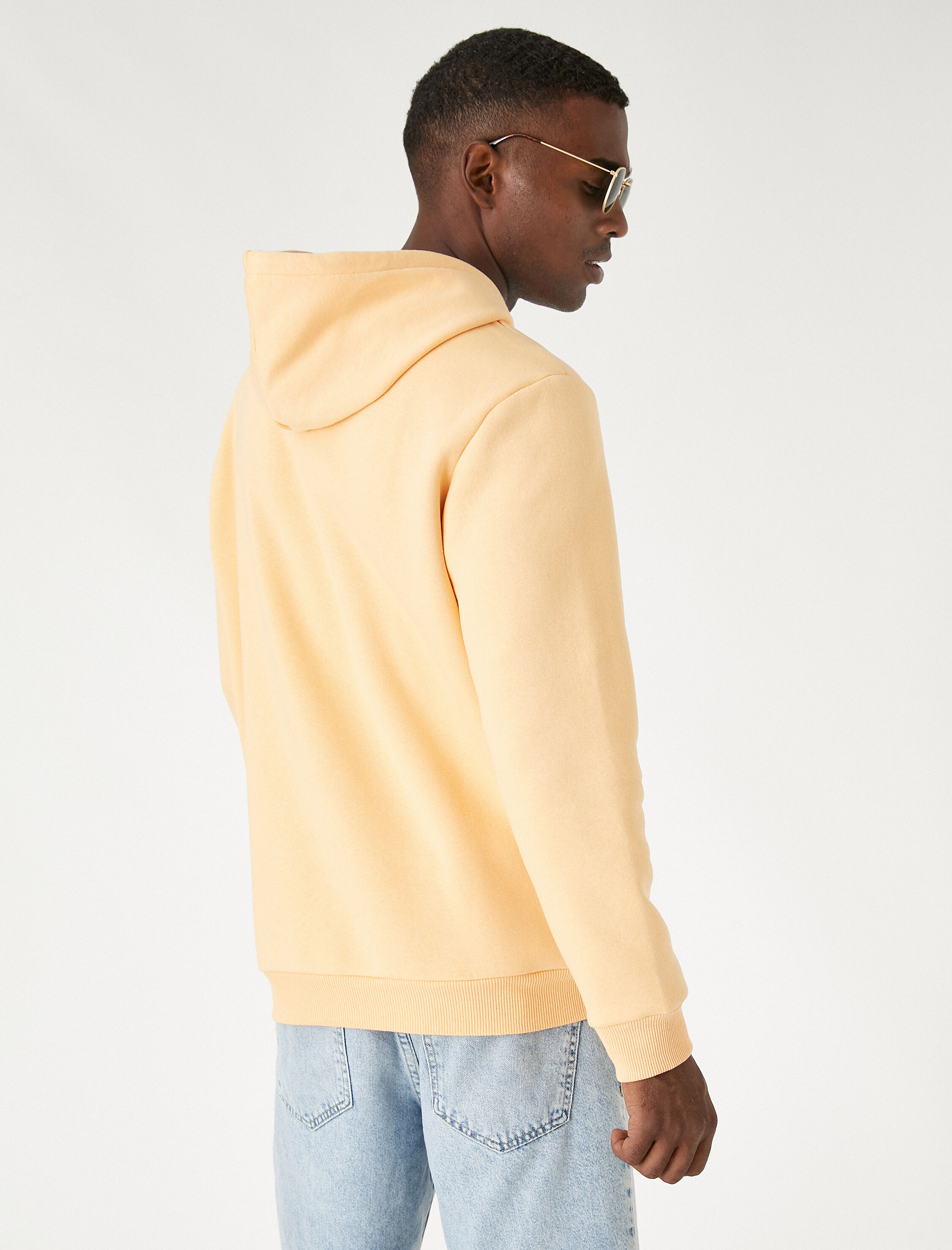   Basic Şardonlu Kapşonlu Sweatshirt