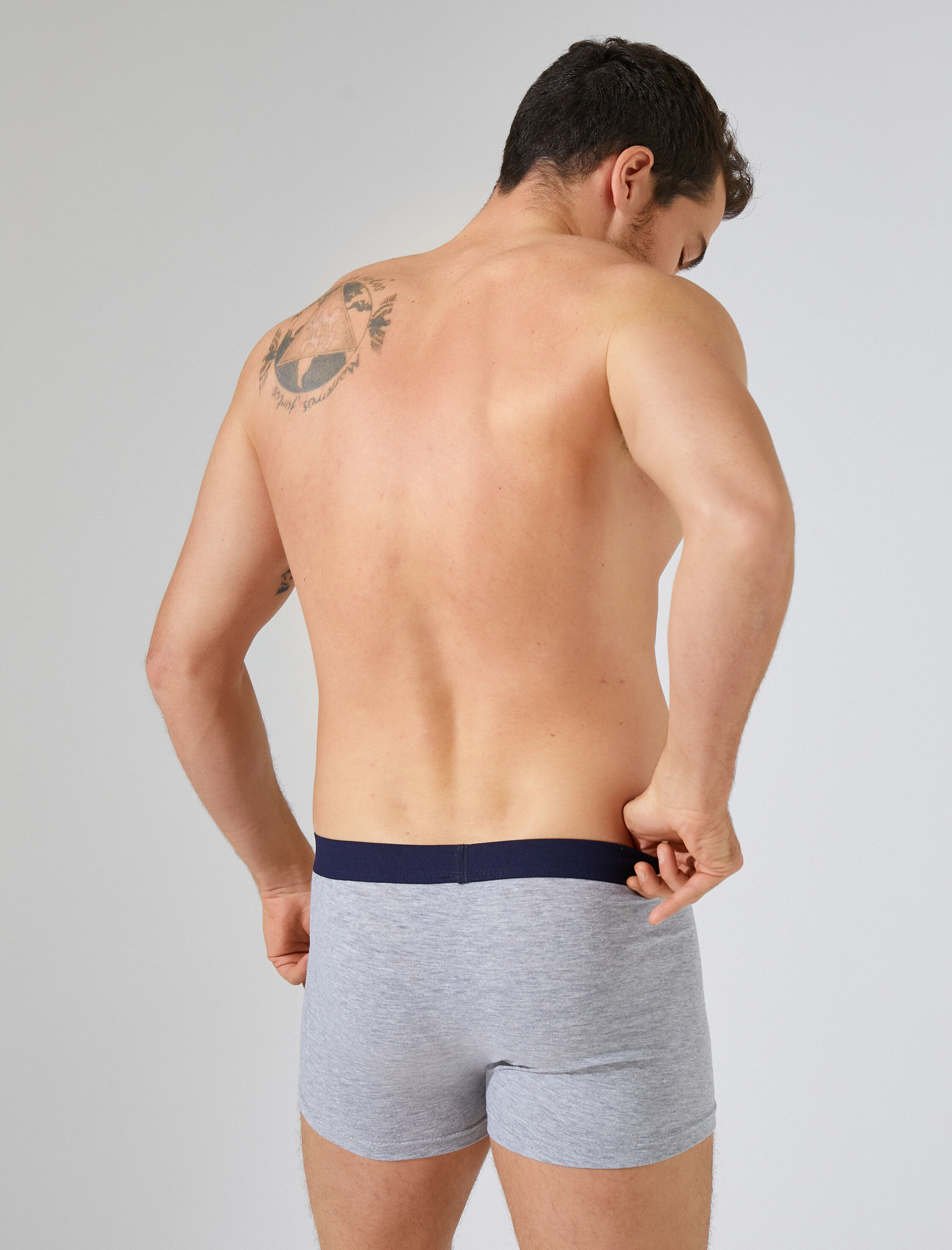   Pamuklu 3'lü Set Basic Boxer