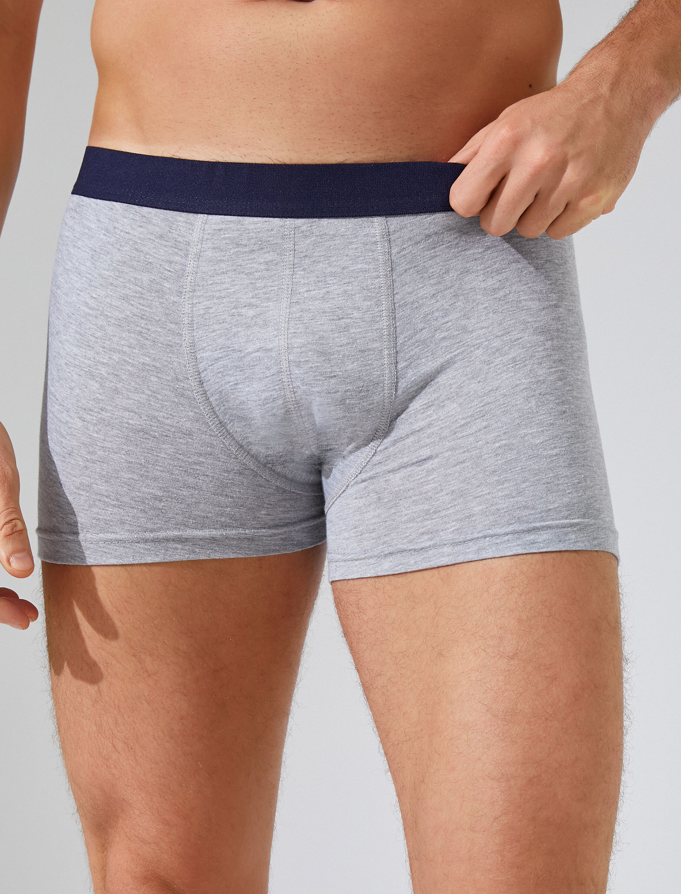   Pamuklu 3'lü Set Basic Boxer